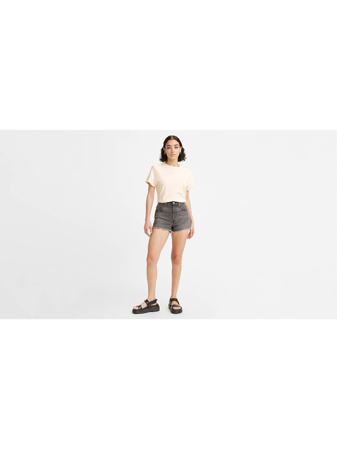 High-Waisted Denim Shorts from Apollo Box  High waisted shorts denim, Denim  shorts women, High waisted shorts