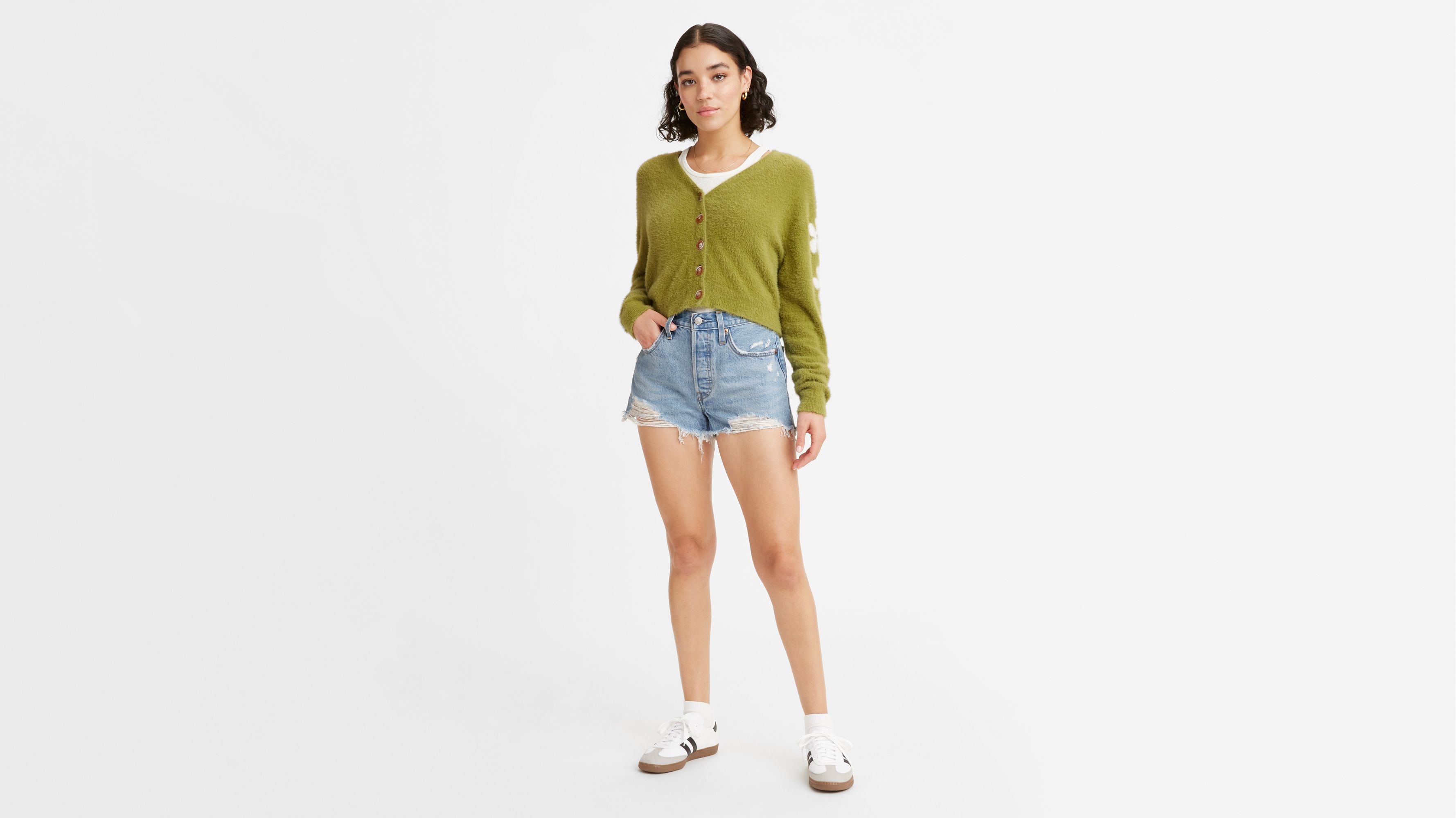 Levi's Women's High Waisted Mom Shorts (Also Available in Plus), (New)  Light Indigo Destructed, 24 Regular : : Clothing, Shoes &  Accessories