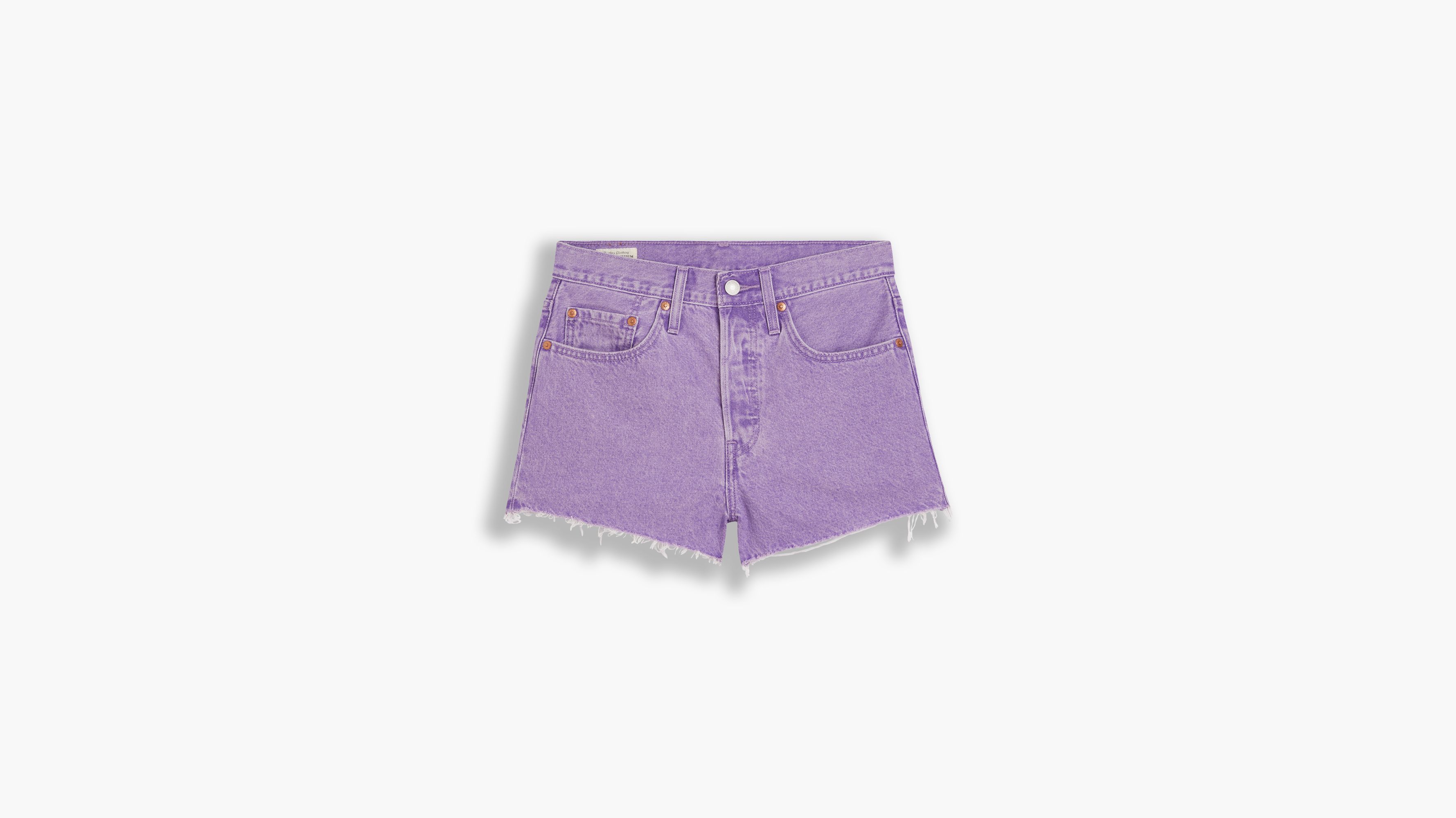 purple levis shorts