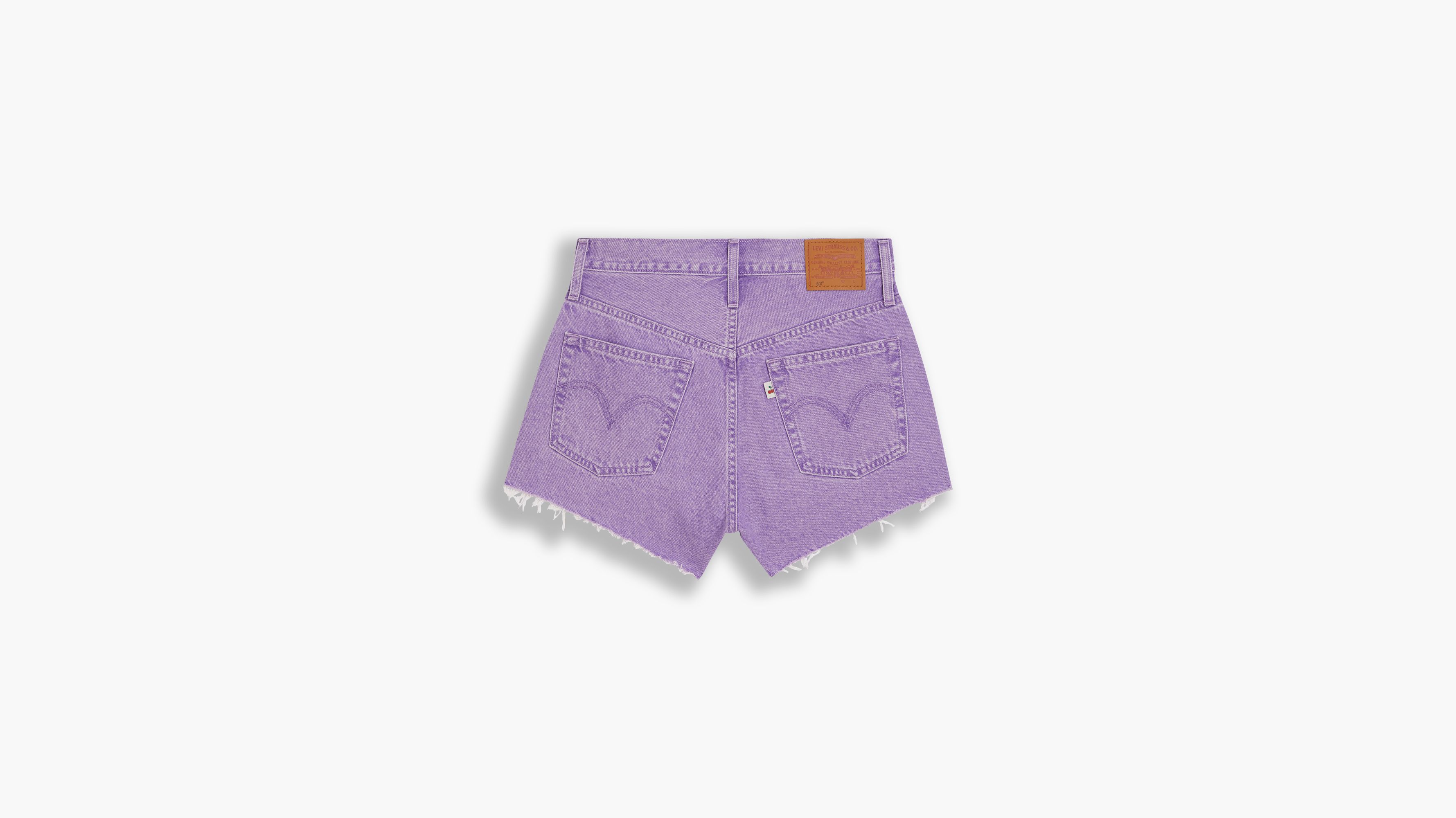 purple levis shorts