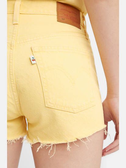 501® Original High Rise Women's Shorts - Yellow | Levi's® US