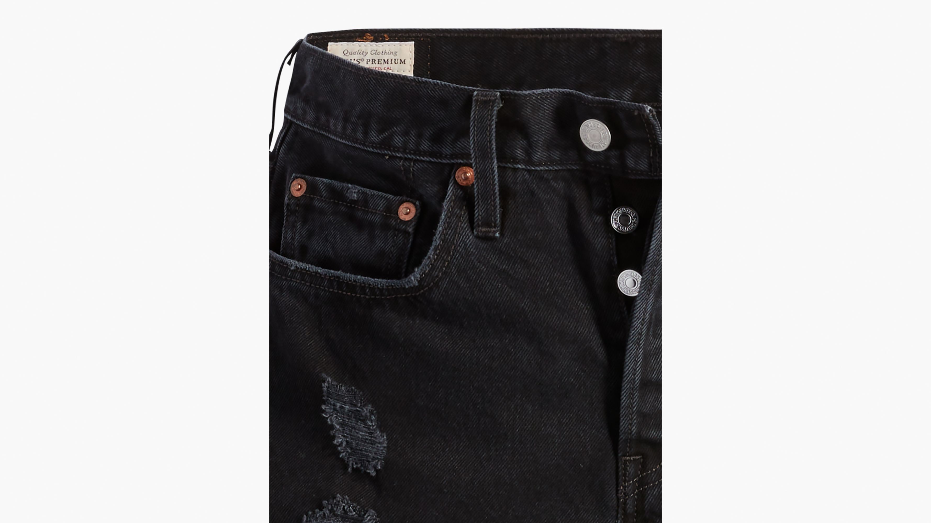 501® Original High Rise Jean Shorts Black Levi's® FR