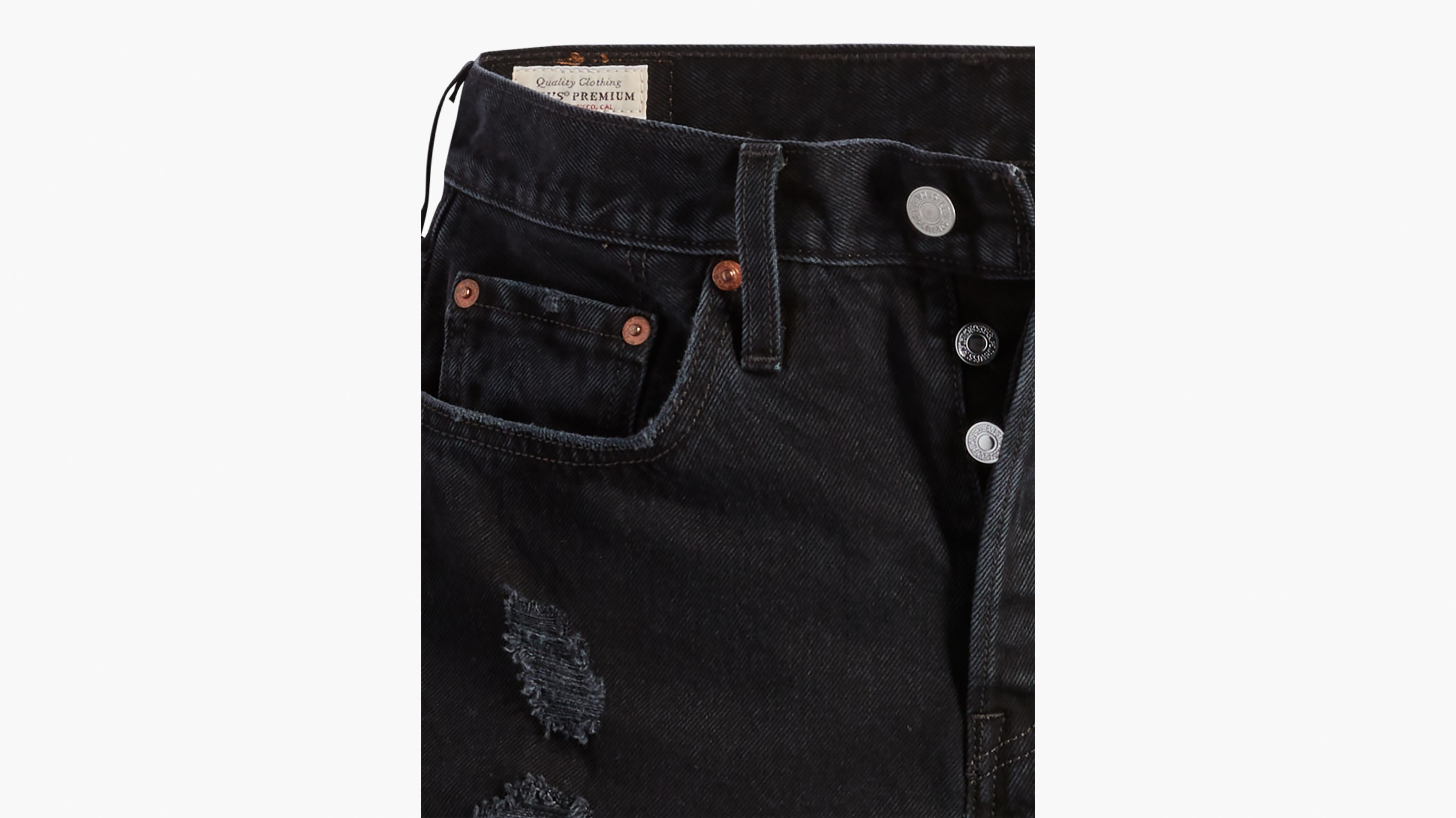 501® Original Fit High Rise Women's Shorts - Black | Levi's® US