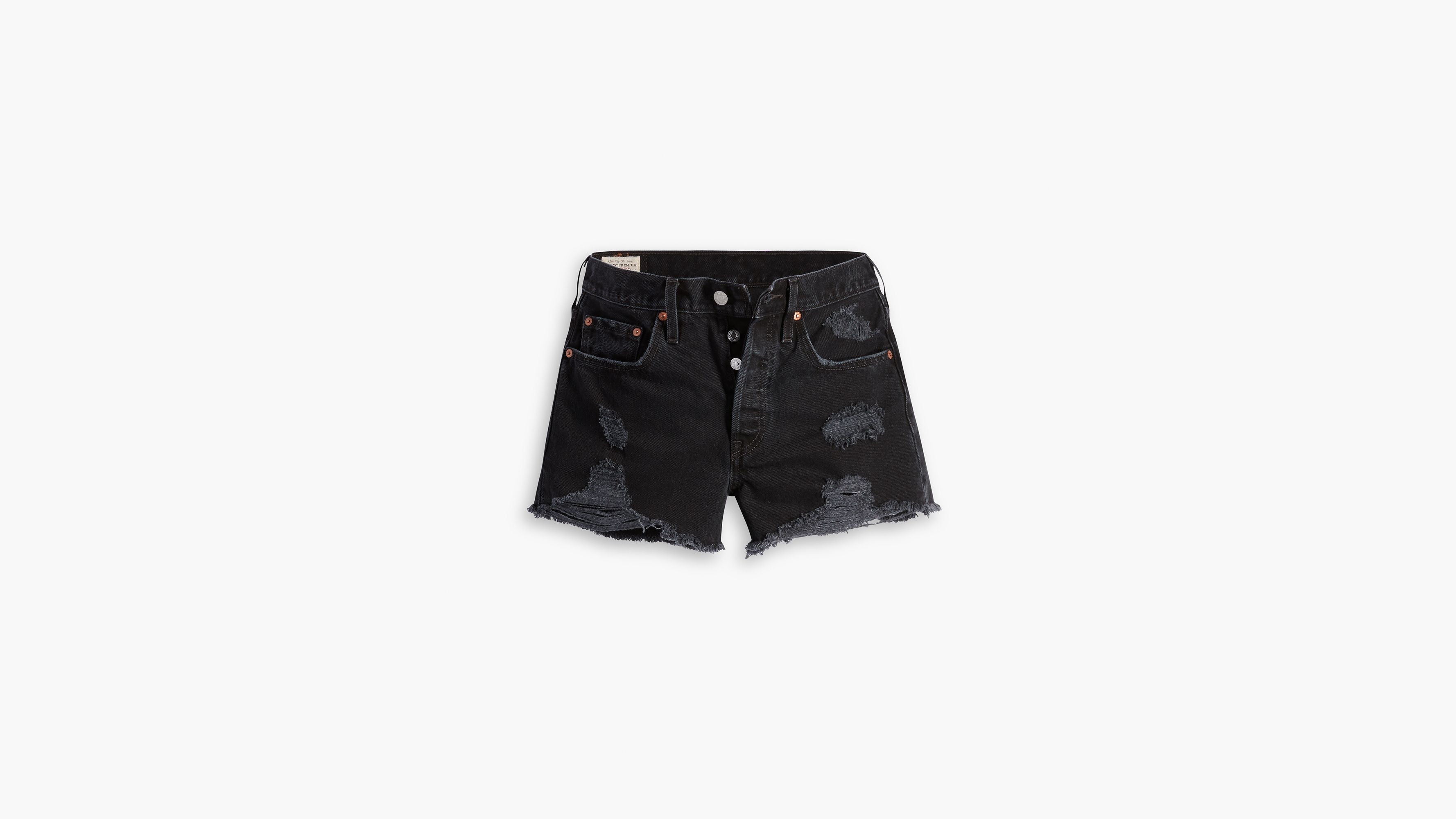 501® High Rise Women's Shorts - Black | Levi's® US