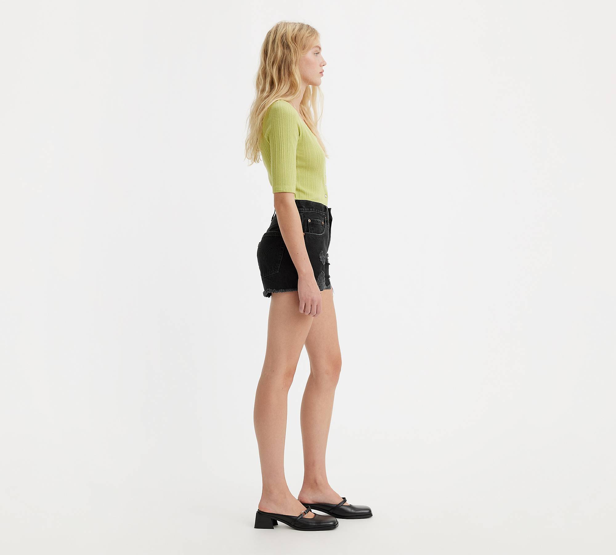 501® Original Fit High Rise Women's Shorts - Black