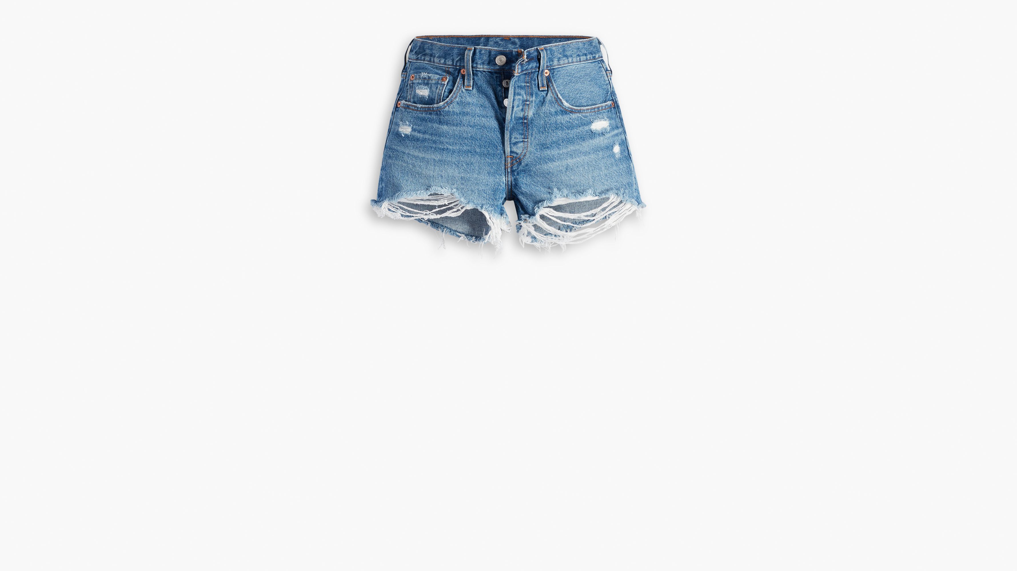 Levi's 501 High Rise Shorts In Neutral