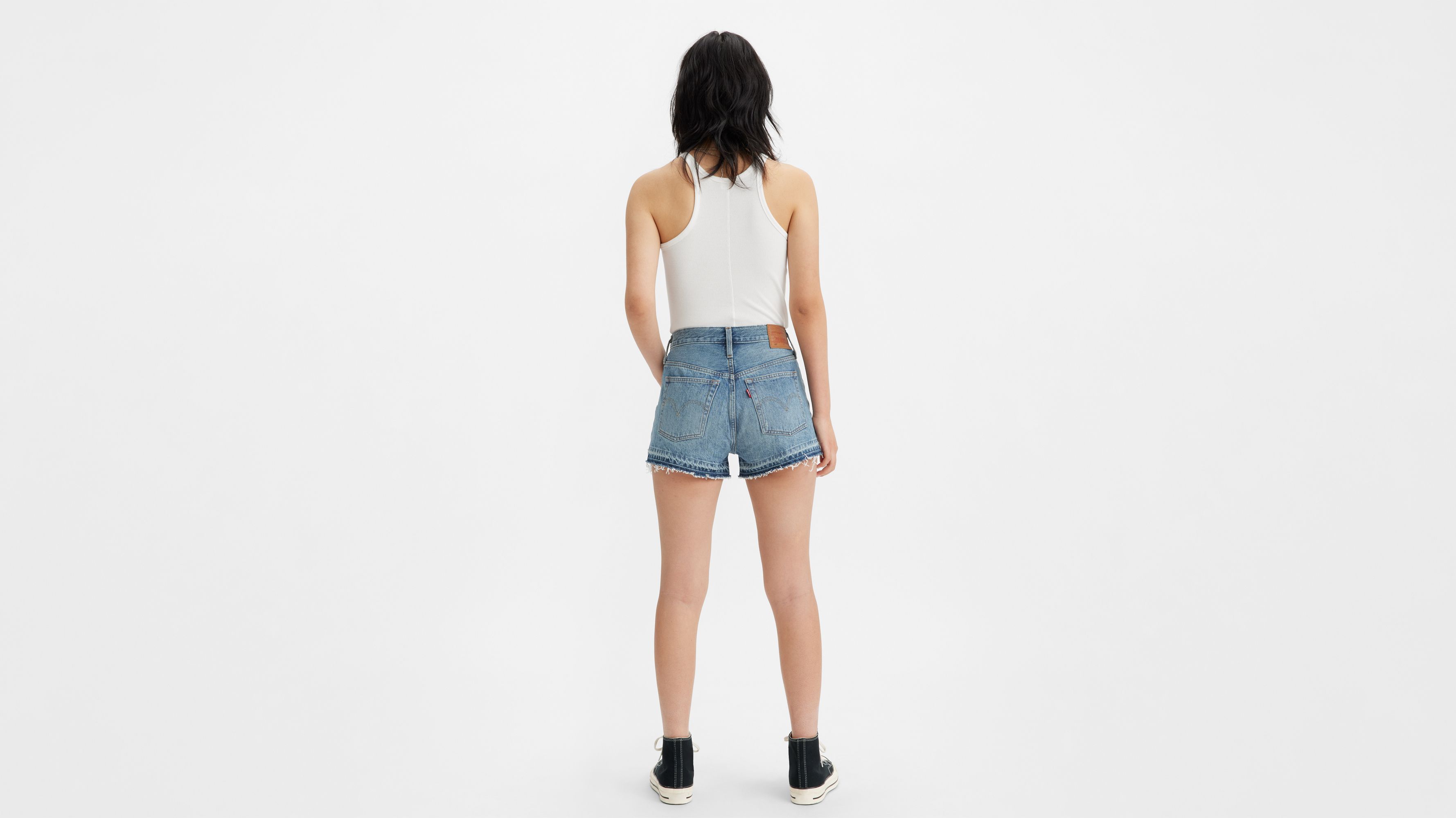 Levi's 501 Original Fit High Rise Women's Shorts 24 In Justin's Girl