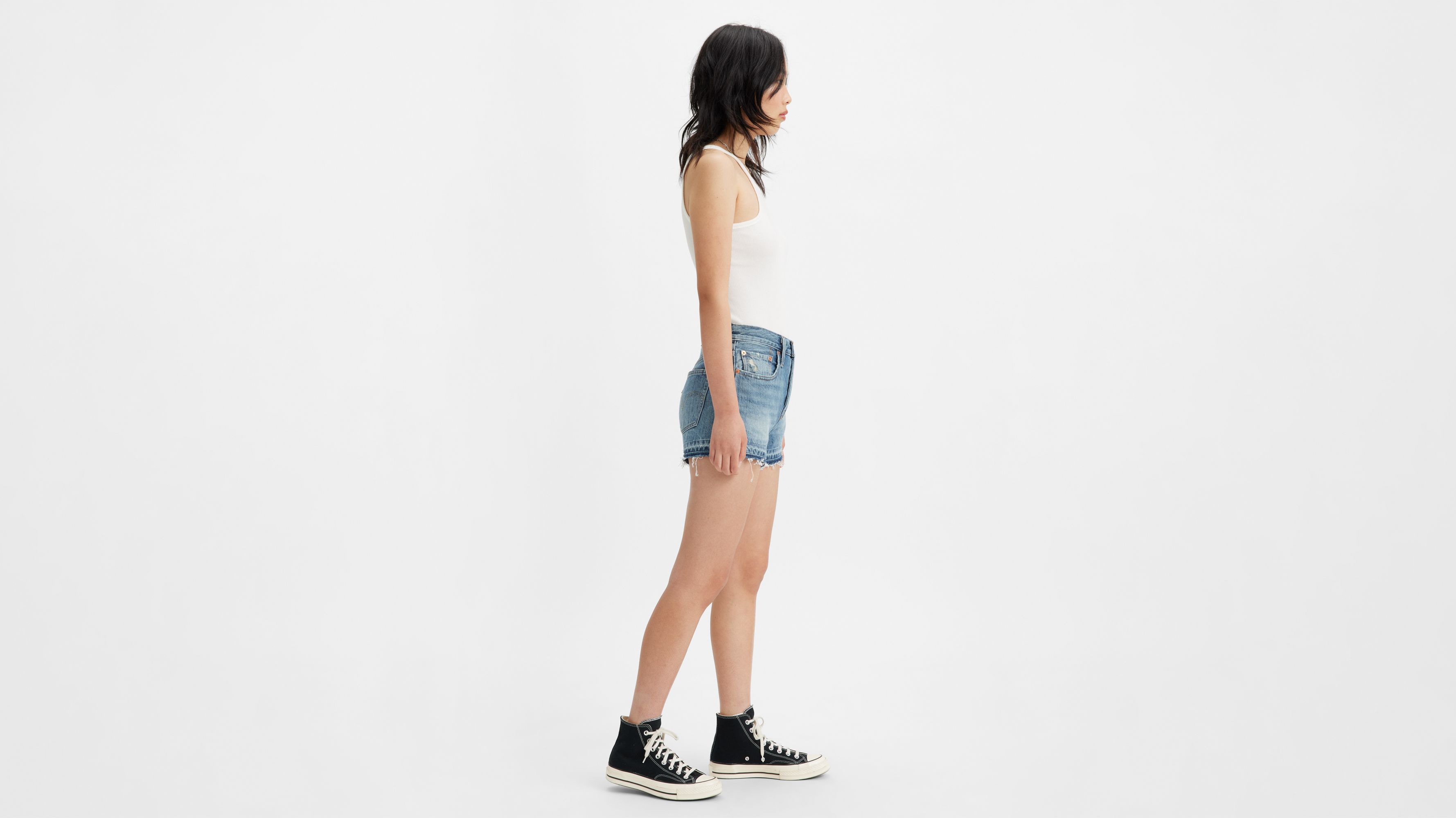 Levi's 501 Original Fit High Rise Women's Shorts 24 In Justin's Girl