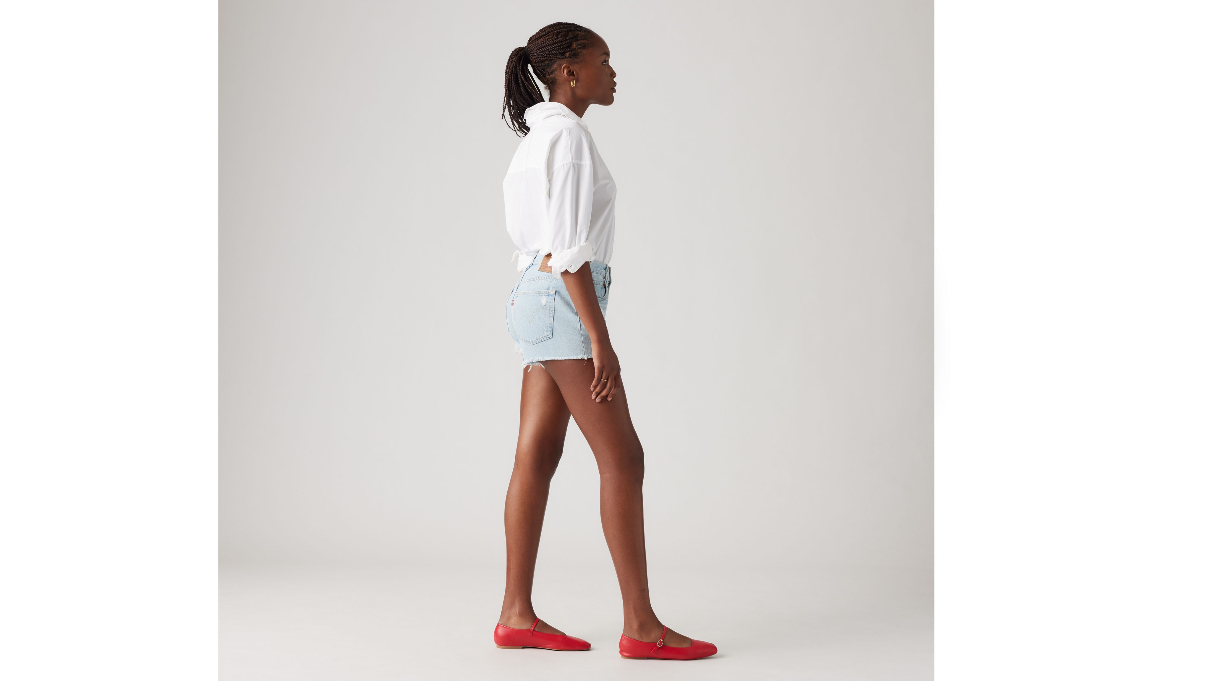Shop Levi's 501 Original Fit High Rise Women's Shorts 33 In Promise Me