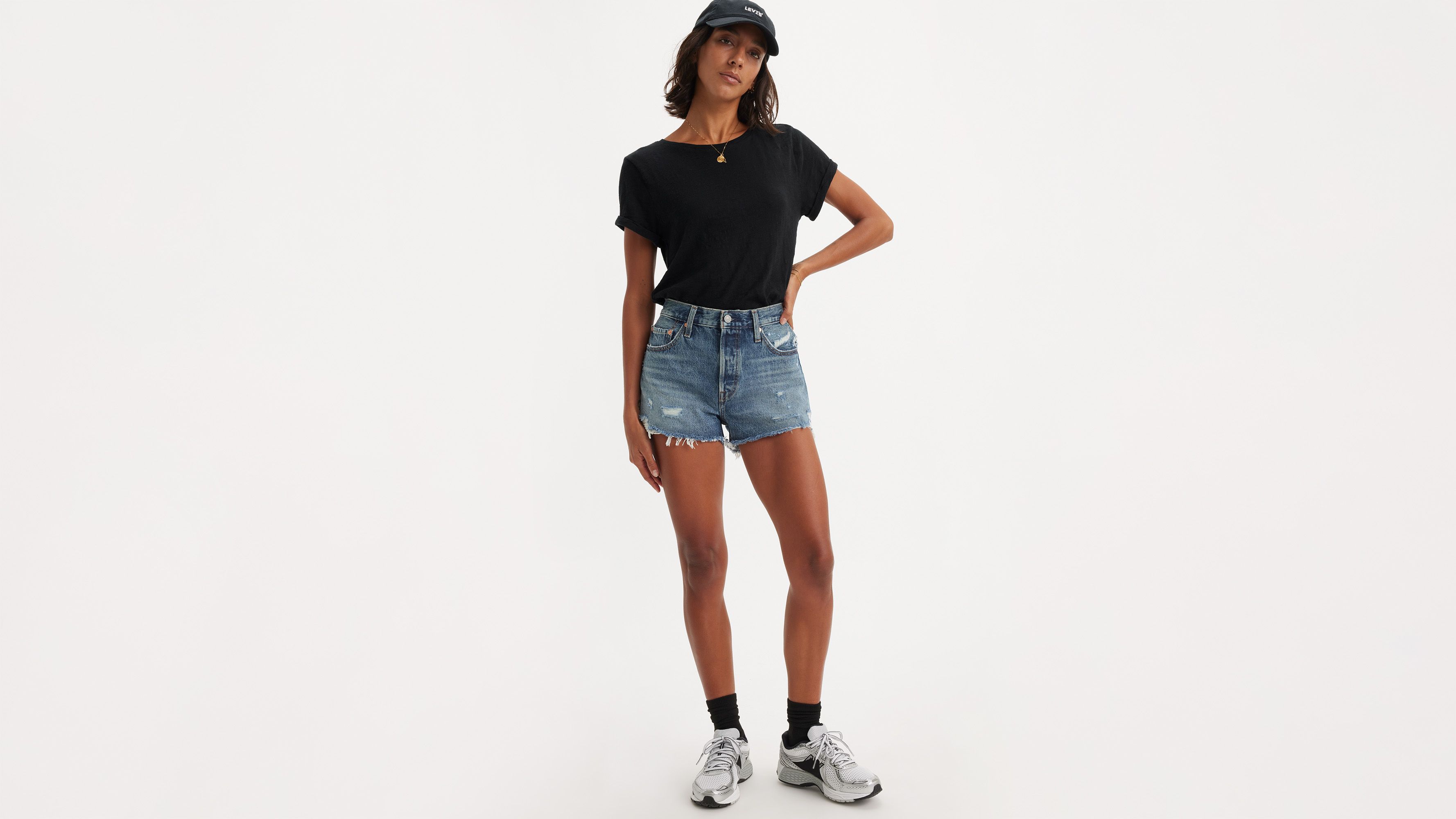 501® Original Fit High Rise Women's Shorts - Dark Wash | Levi's® US