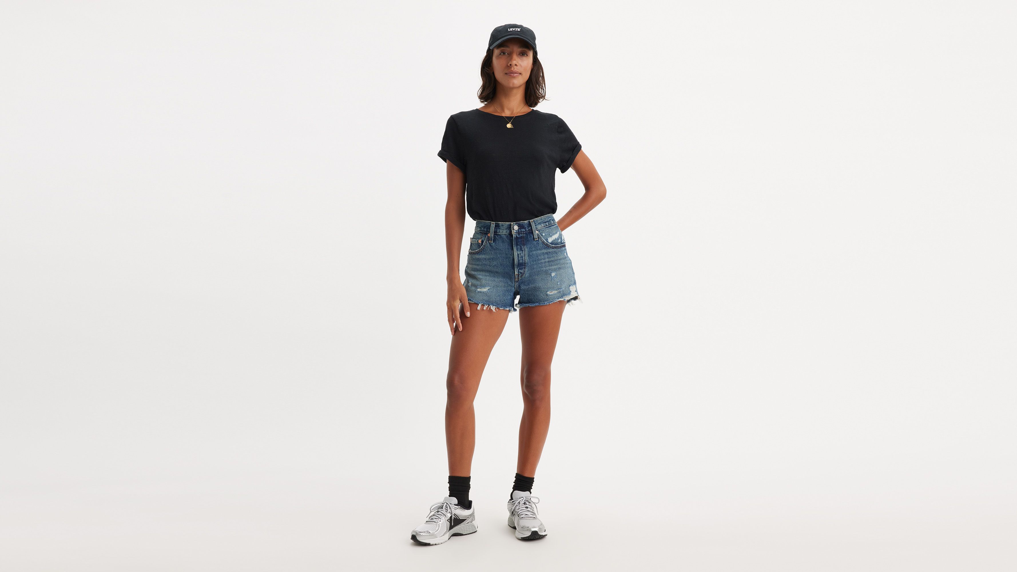 Levi's 501 Original Fit High Rise Women's Shorts 30 In The Future Is Now