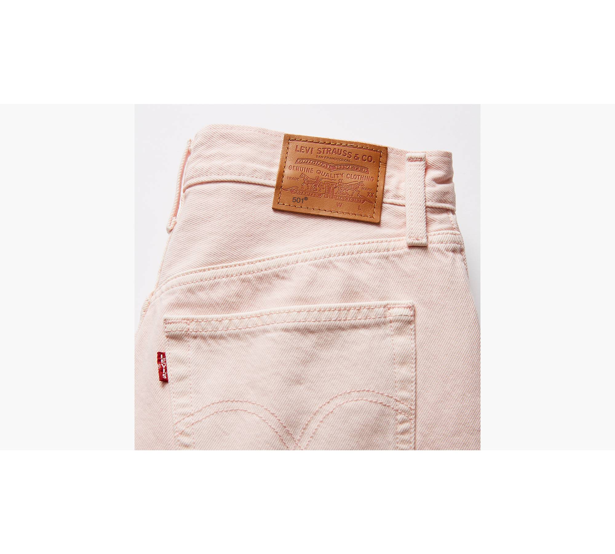 501® Original High Rise Jean Shorts - Pink | Levi's® GB