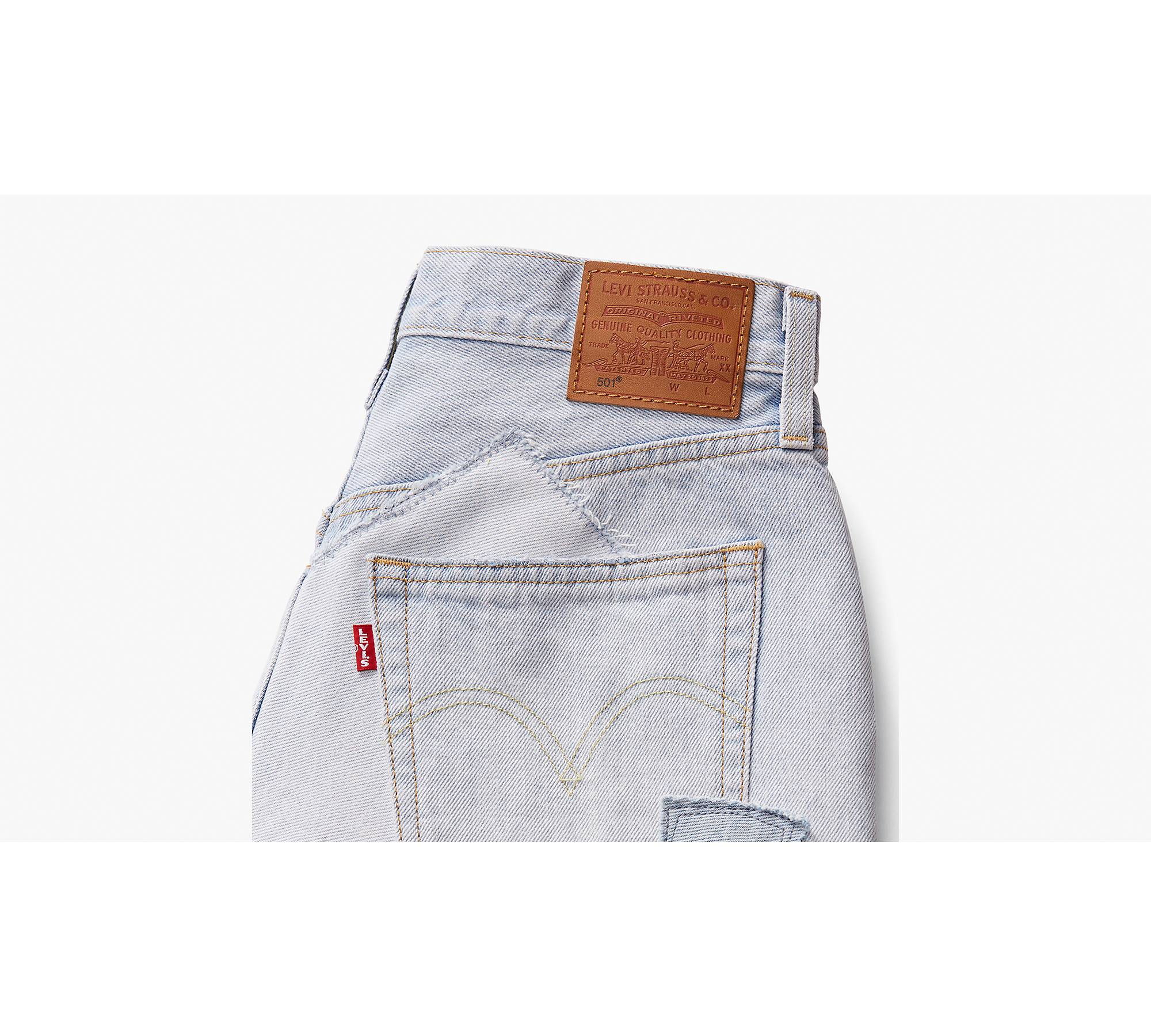 501® Original High-rise Jean Shorts - Blue | Levi's® GB