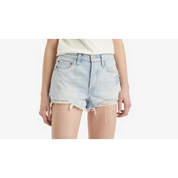 Shorts jeans de tiro alto 501® Original 2
