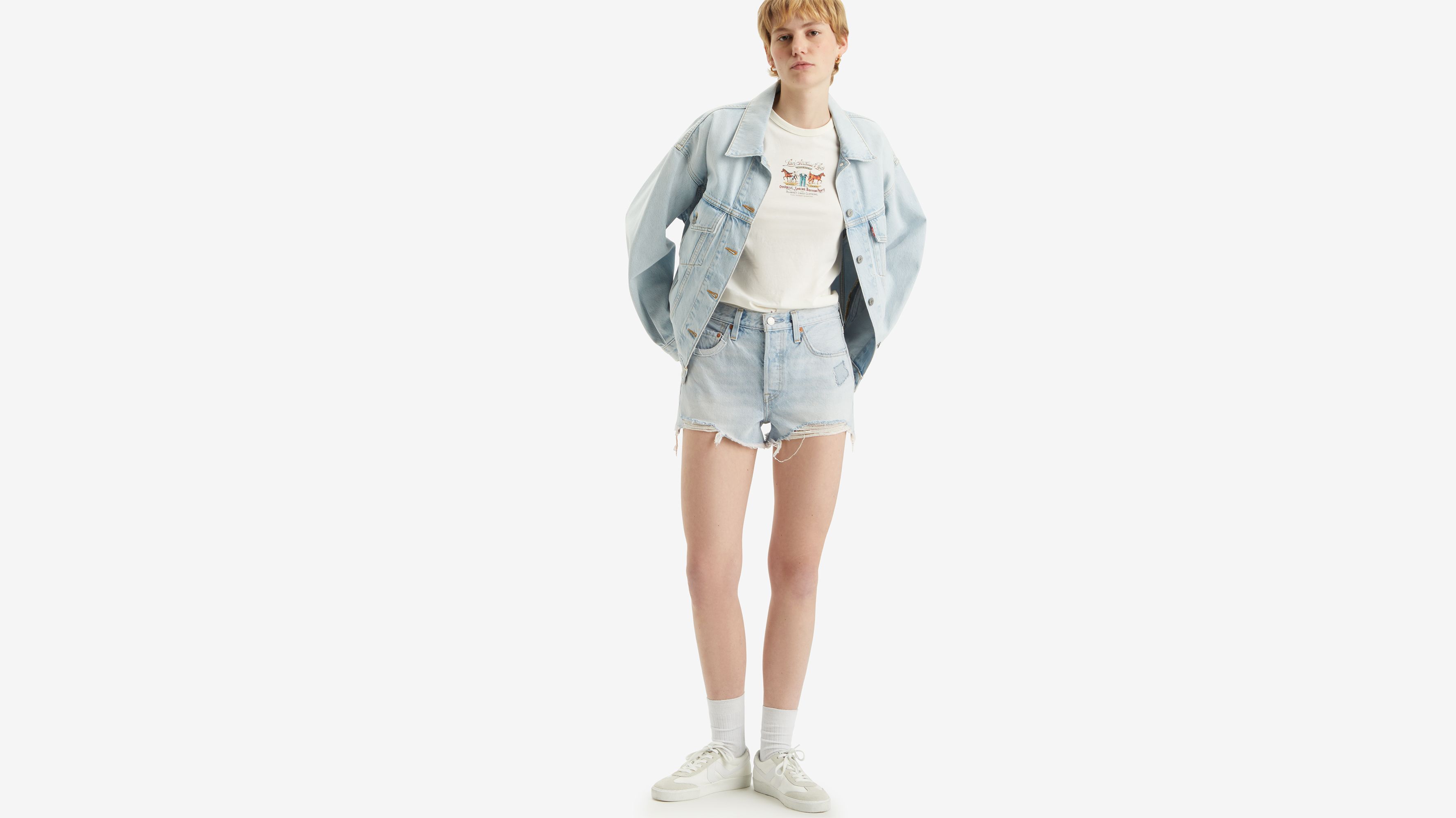 Levis cheeky shorts best sale