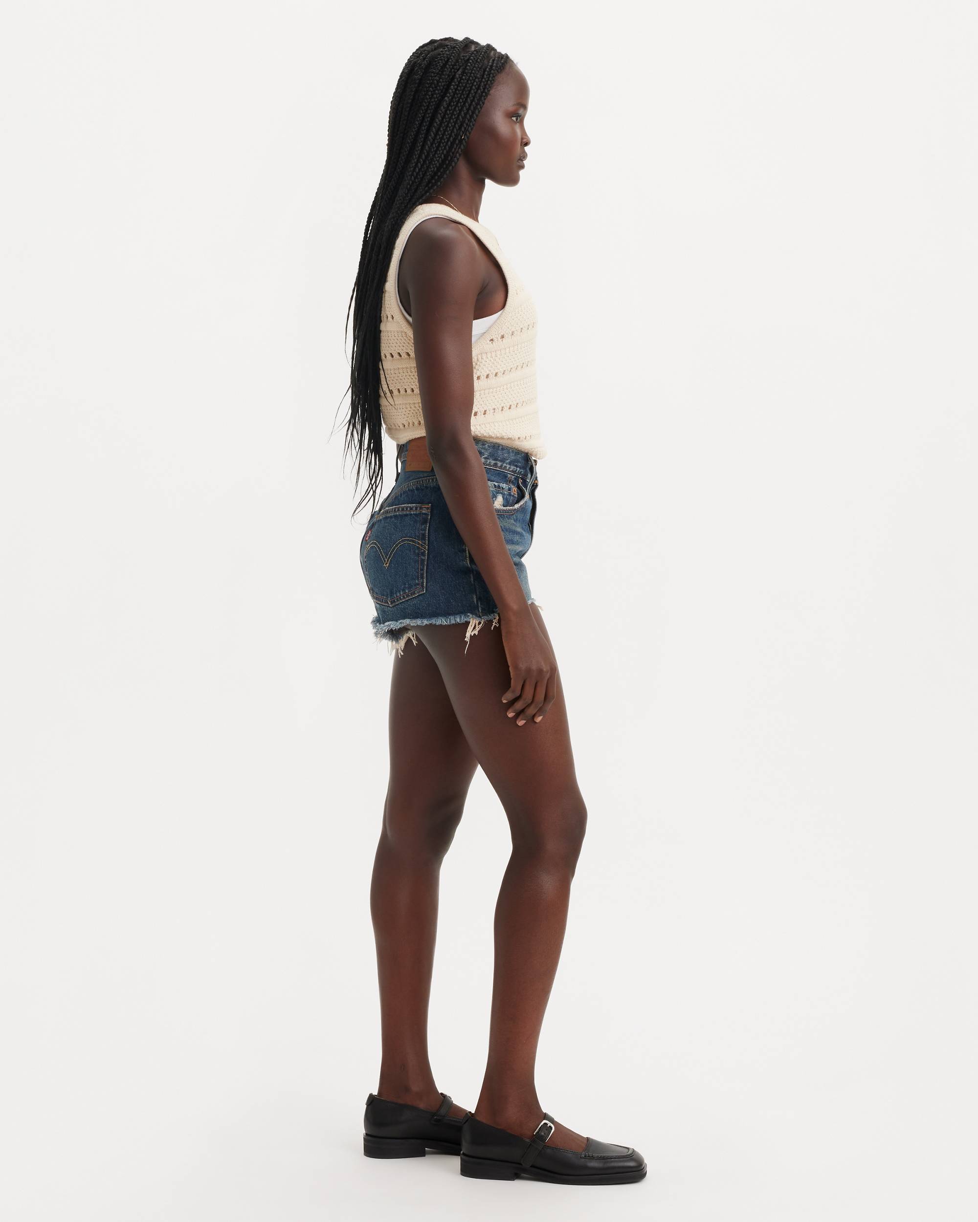 501® Original Fit High Rise Women's Shorts - Dark Wash 501® Original Fit High Rise Women's Shorts - Dark Wash