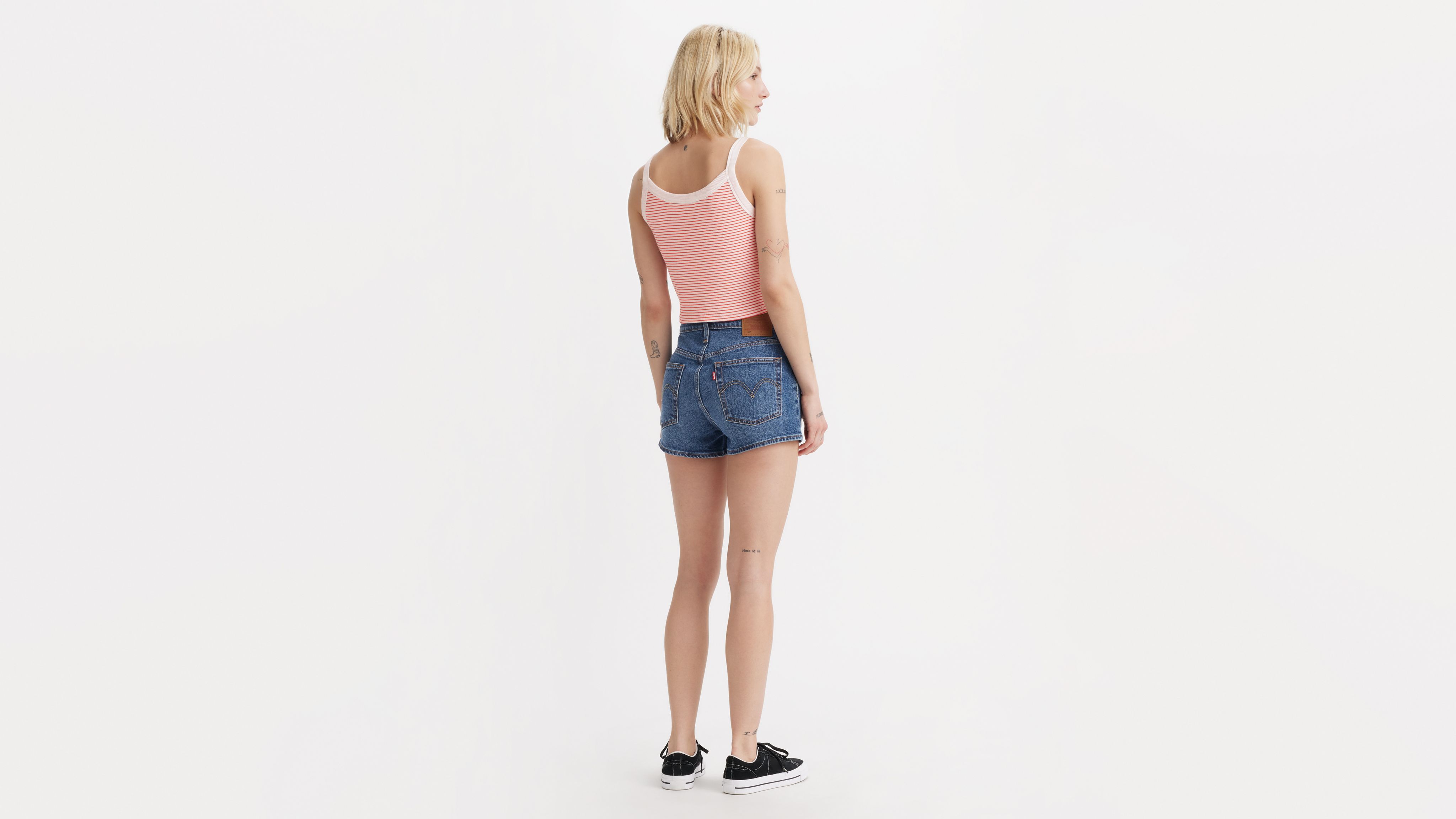 Levi's 501 Original High Rise Jean Shorts In Midnight