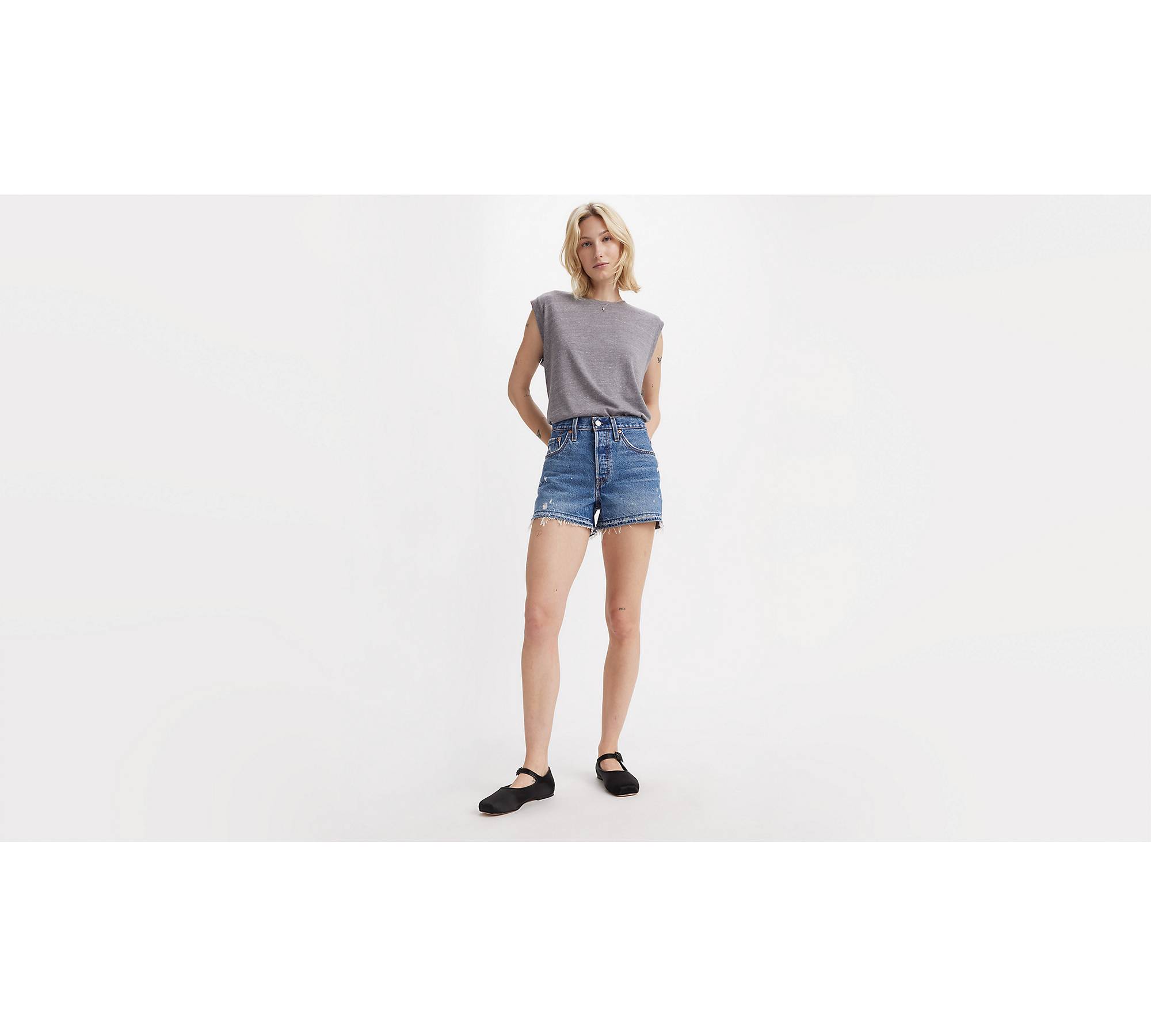 Short jean 501® Original taille haute 1