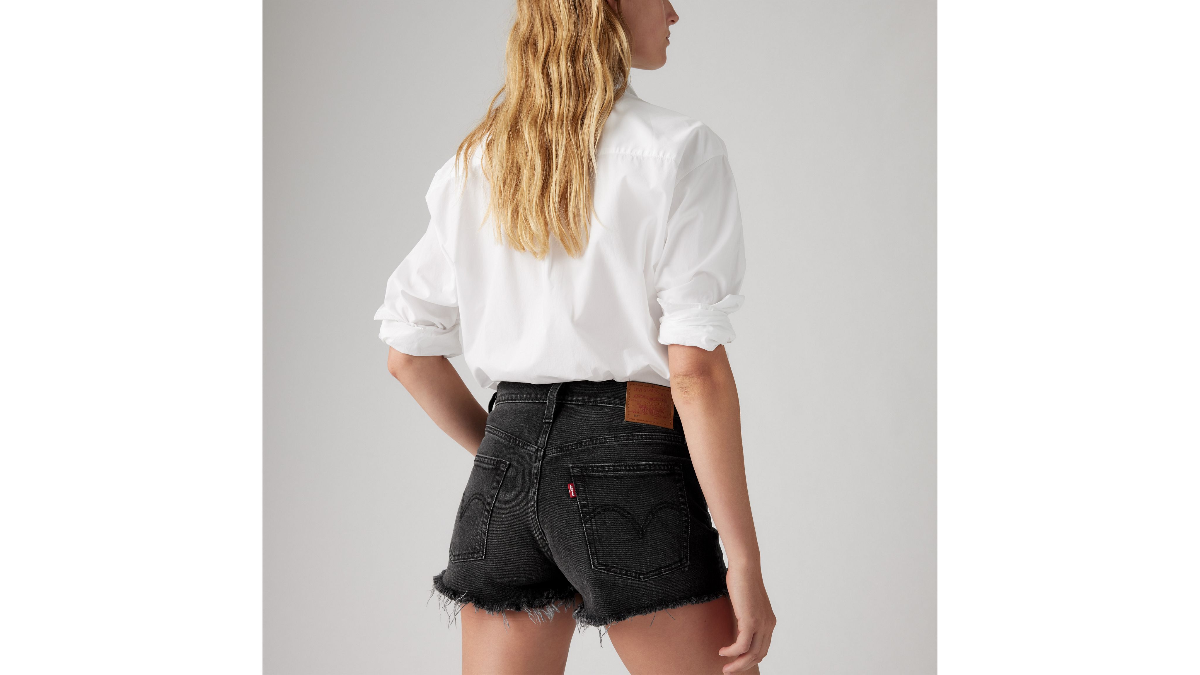 Levi's 501 Original High Rise Jean Shorts In Step On It