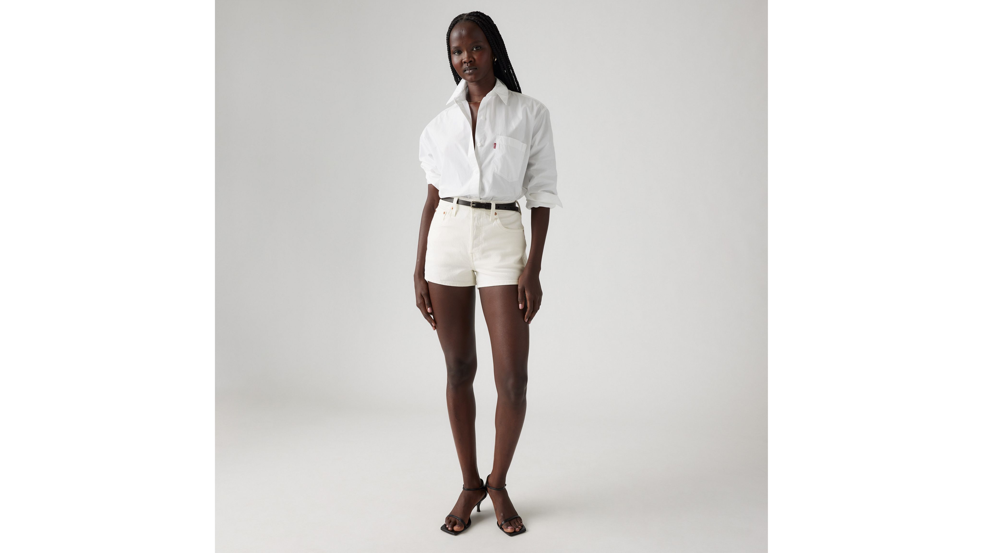Levi's 501 Original Fit High Rise Women's Shorts 34 In Disco Nights