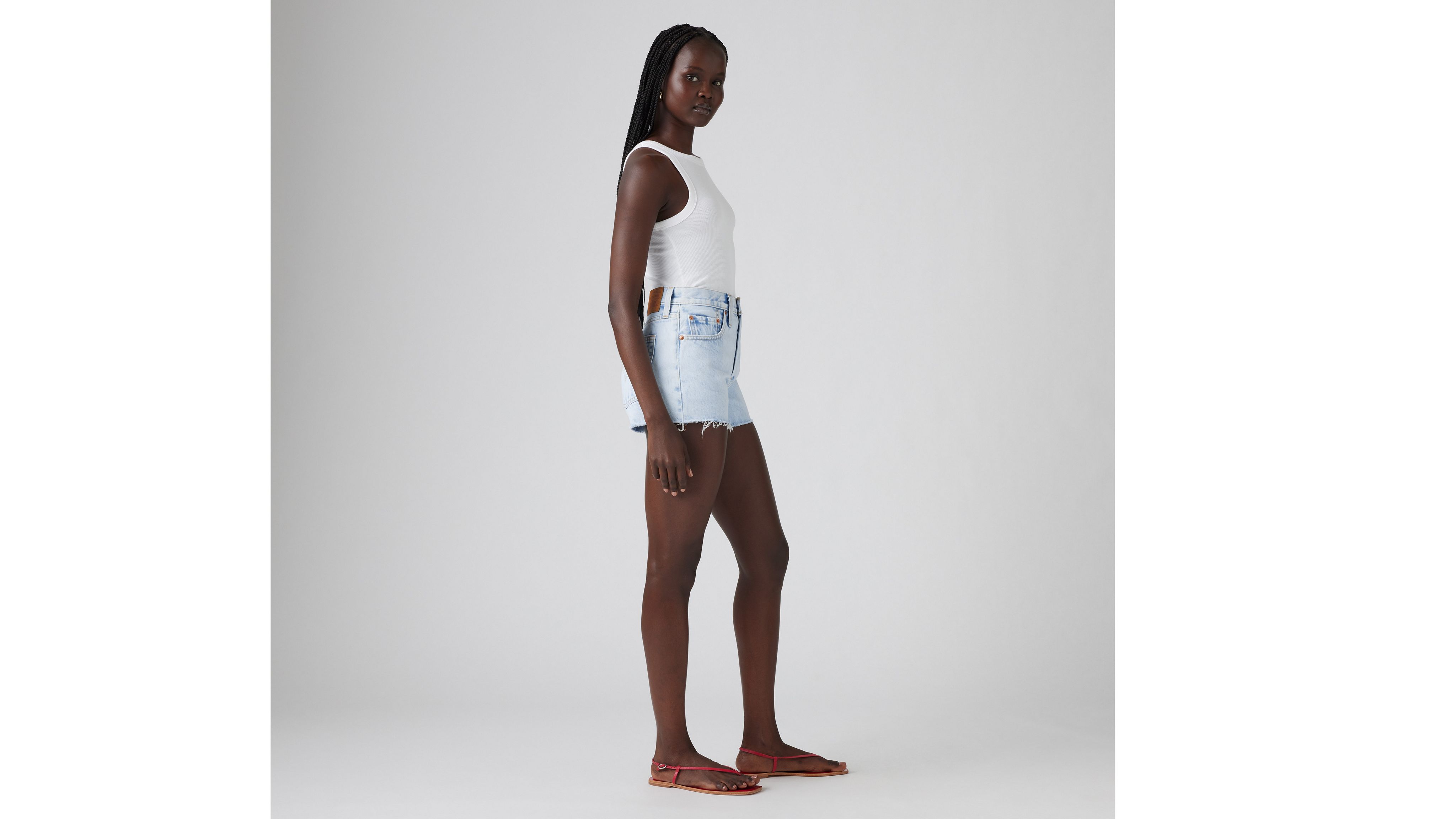 Levi's 501 Original High Rise Jean Shorts In Healing Waters Short