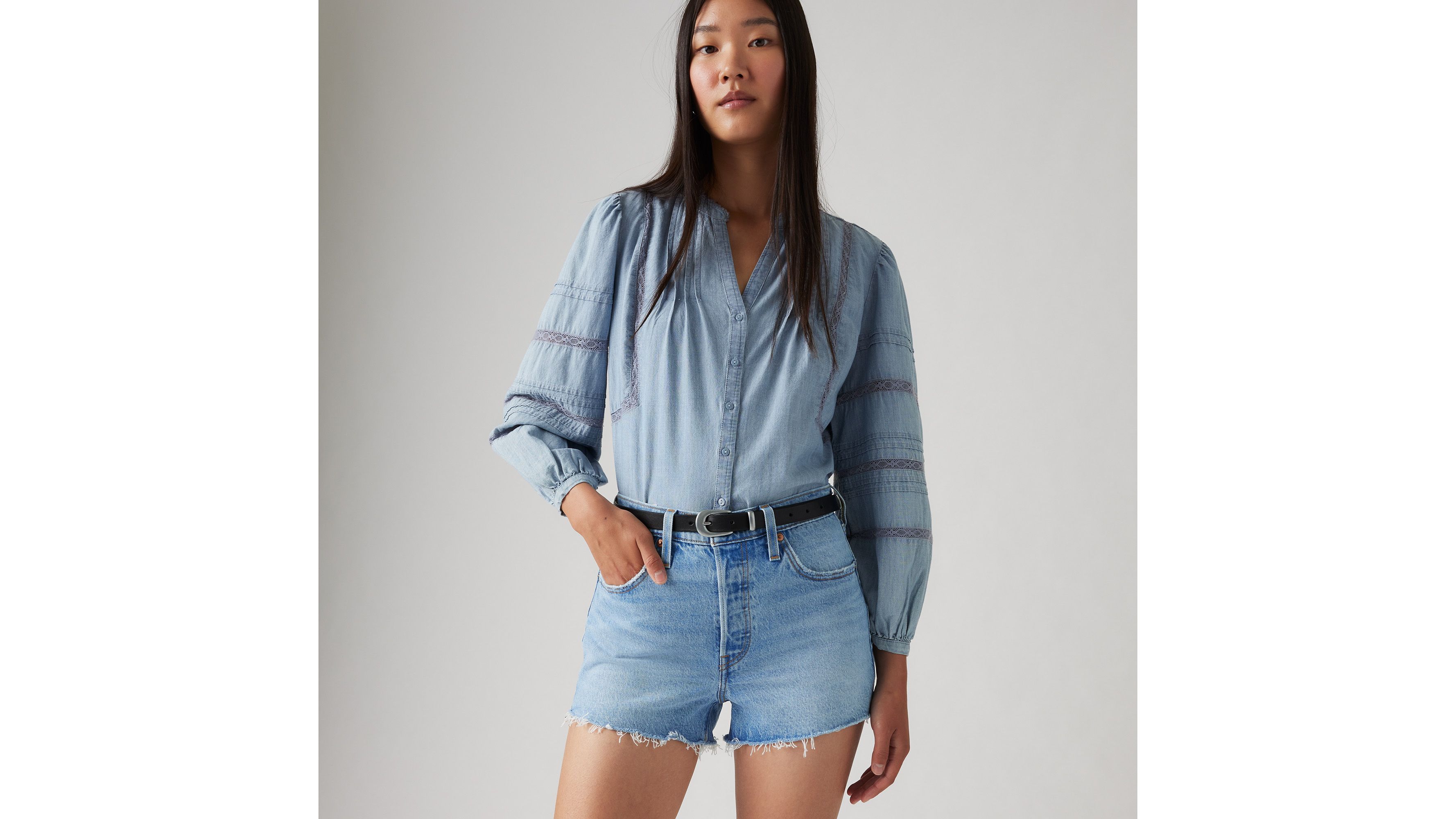 Levi's 501 Original Fit High Rise Women's Shorts 28 In No Referee Short