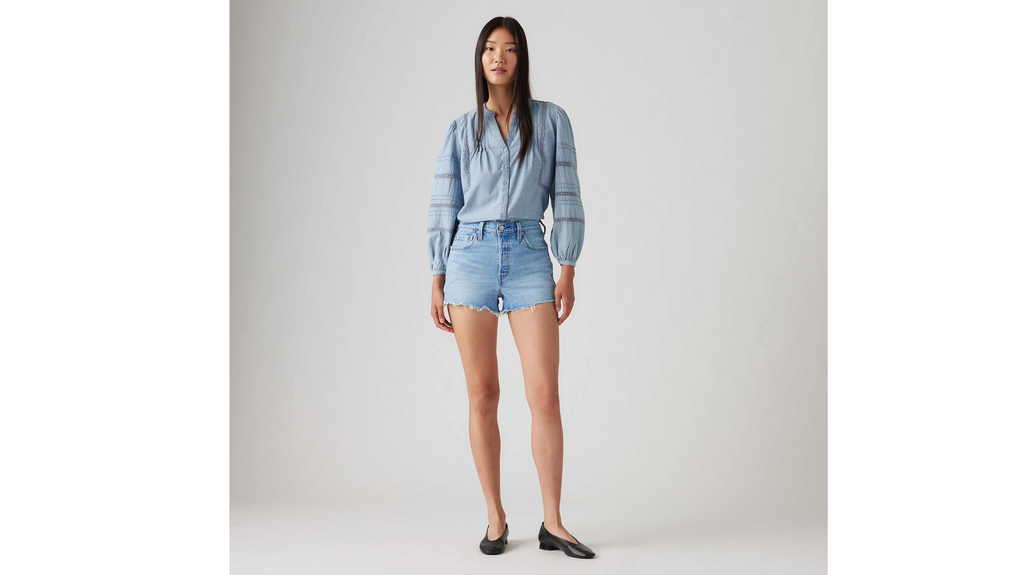 Levi's 501 Original Fit High Rise Women's Shorts 28 In No Referee Short
