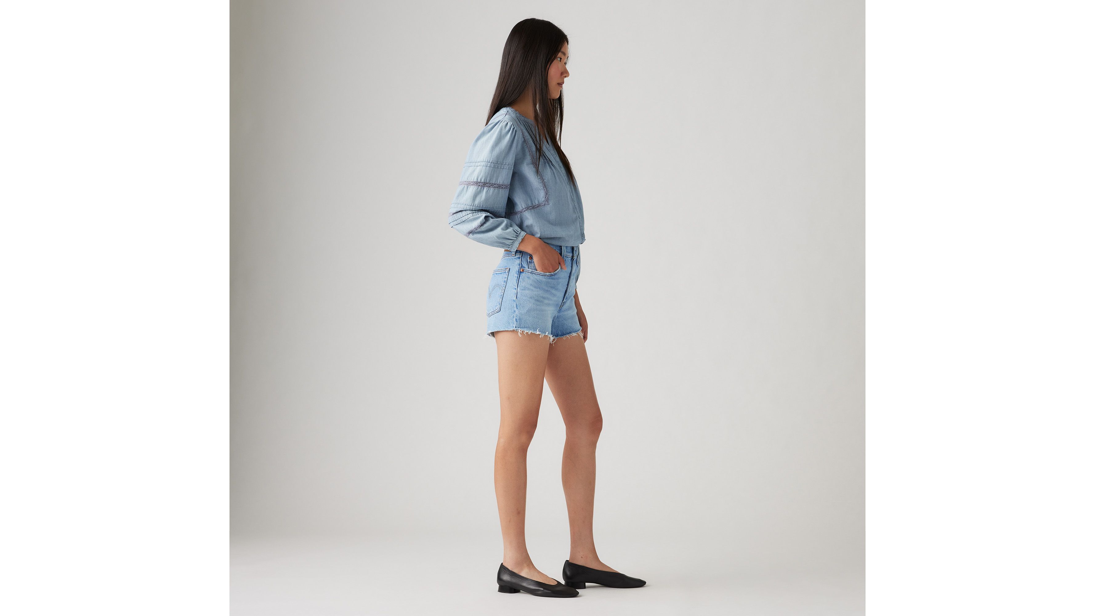 Levi's 501 Original Fit High Rise Women's Shorts 28 In No Referee Short