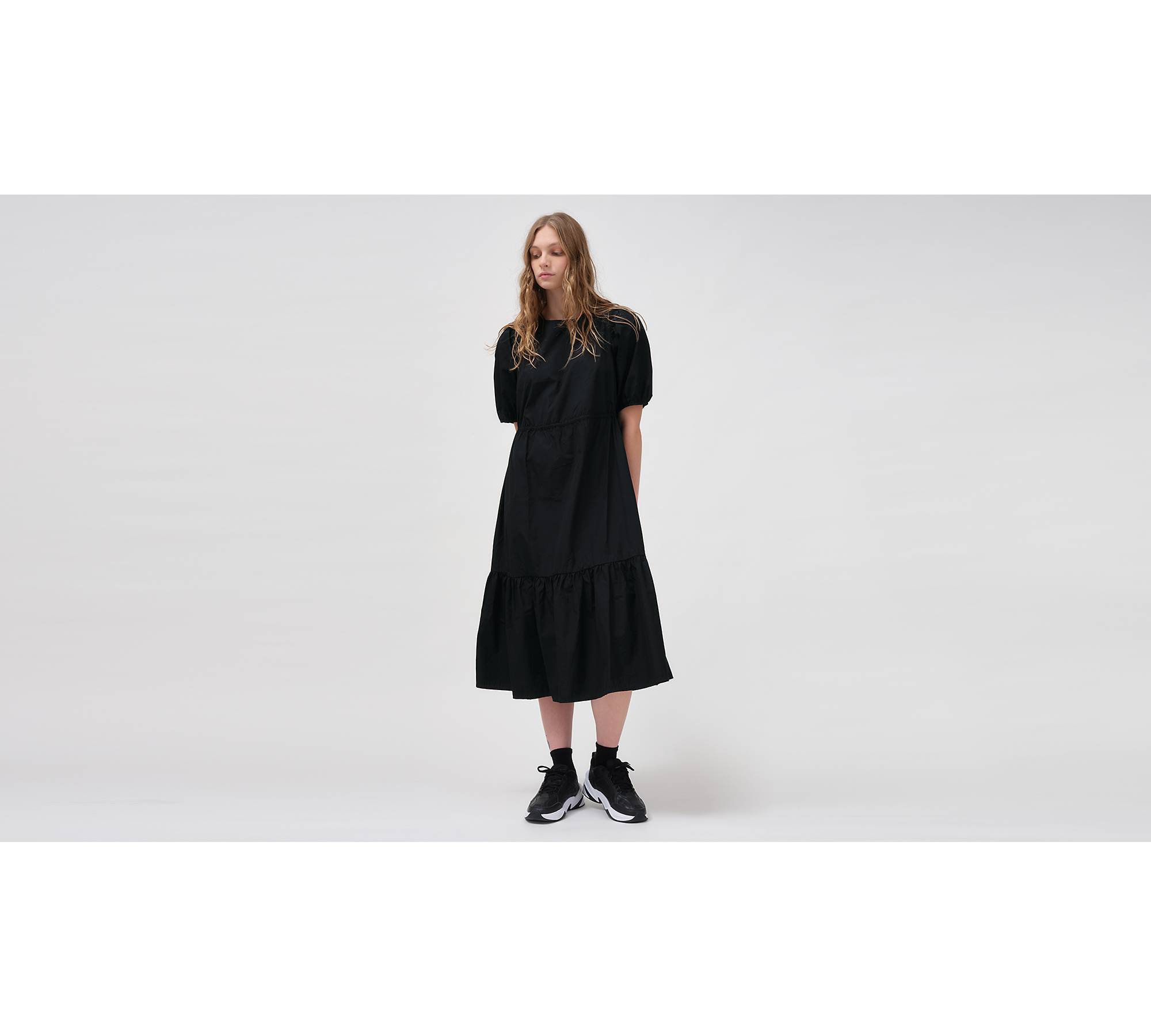 Tiered Midi Dress - Black | Levi's® US