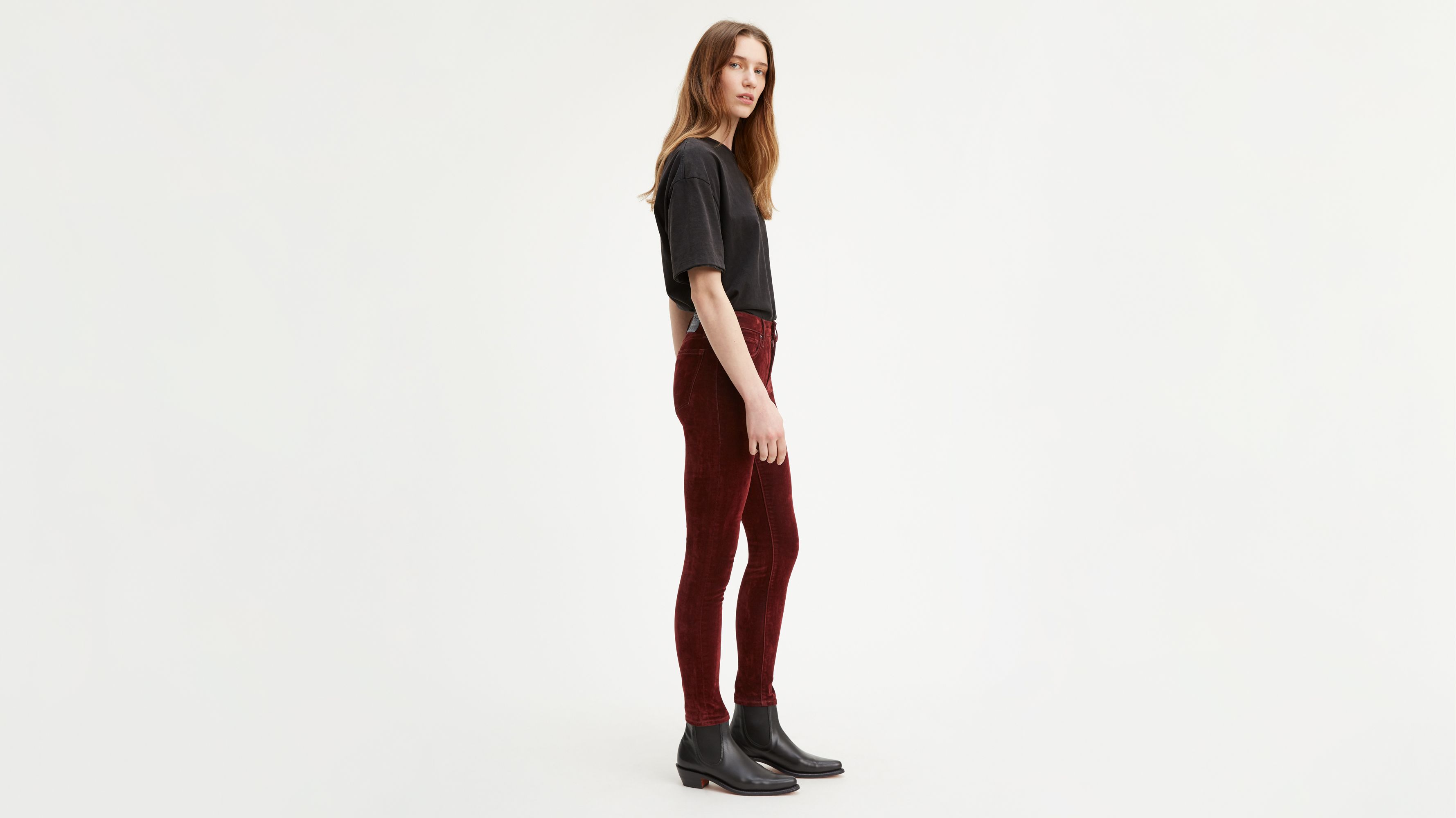 721 High Rise Velvet Pants 4