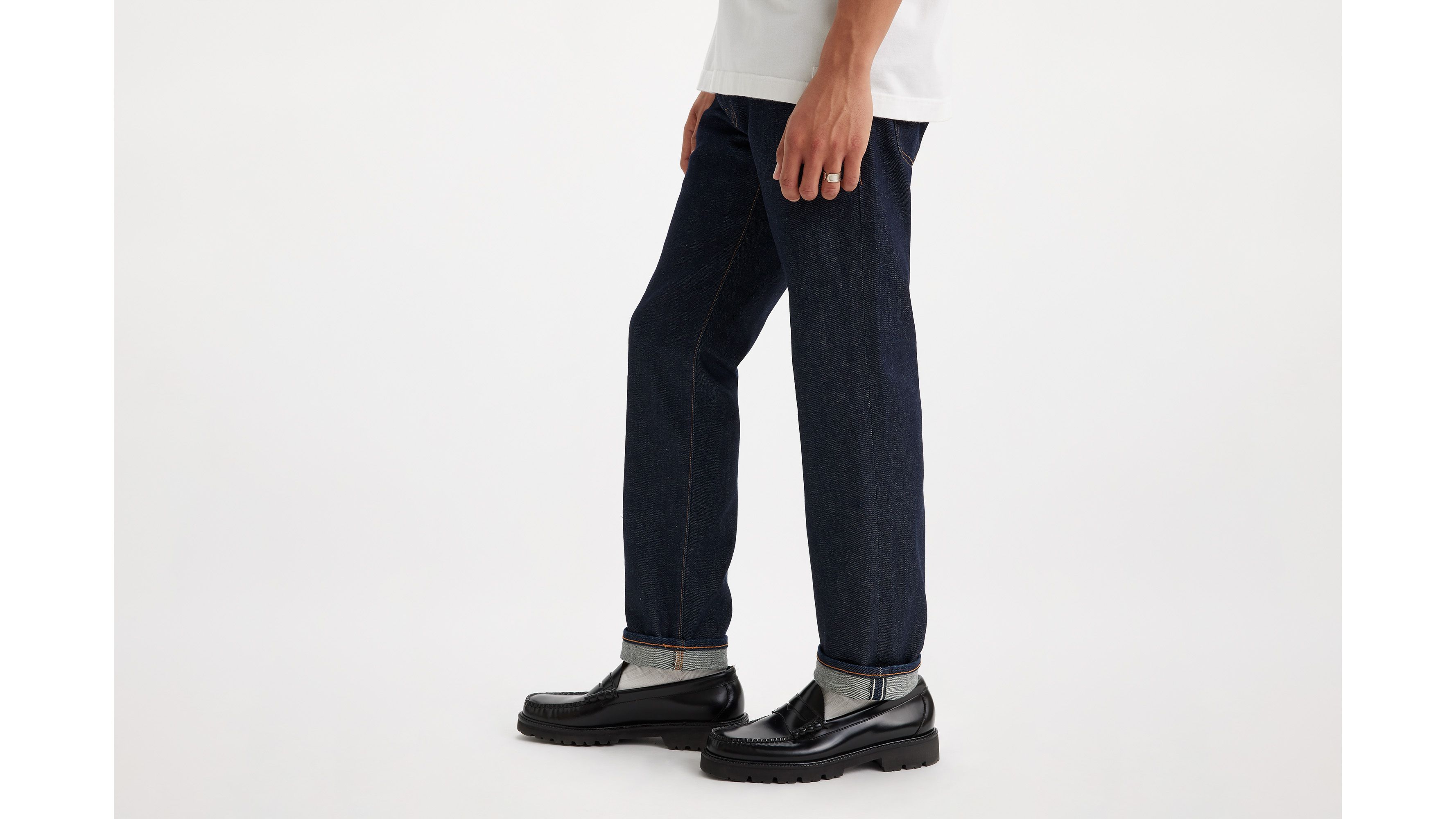 502™ Taper Fit Selvedge Men's Jeans - Dark Wash | Levi's® US