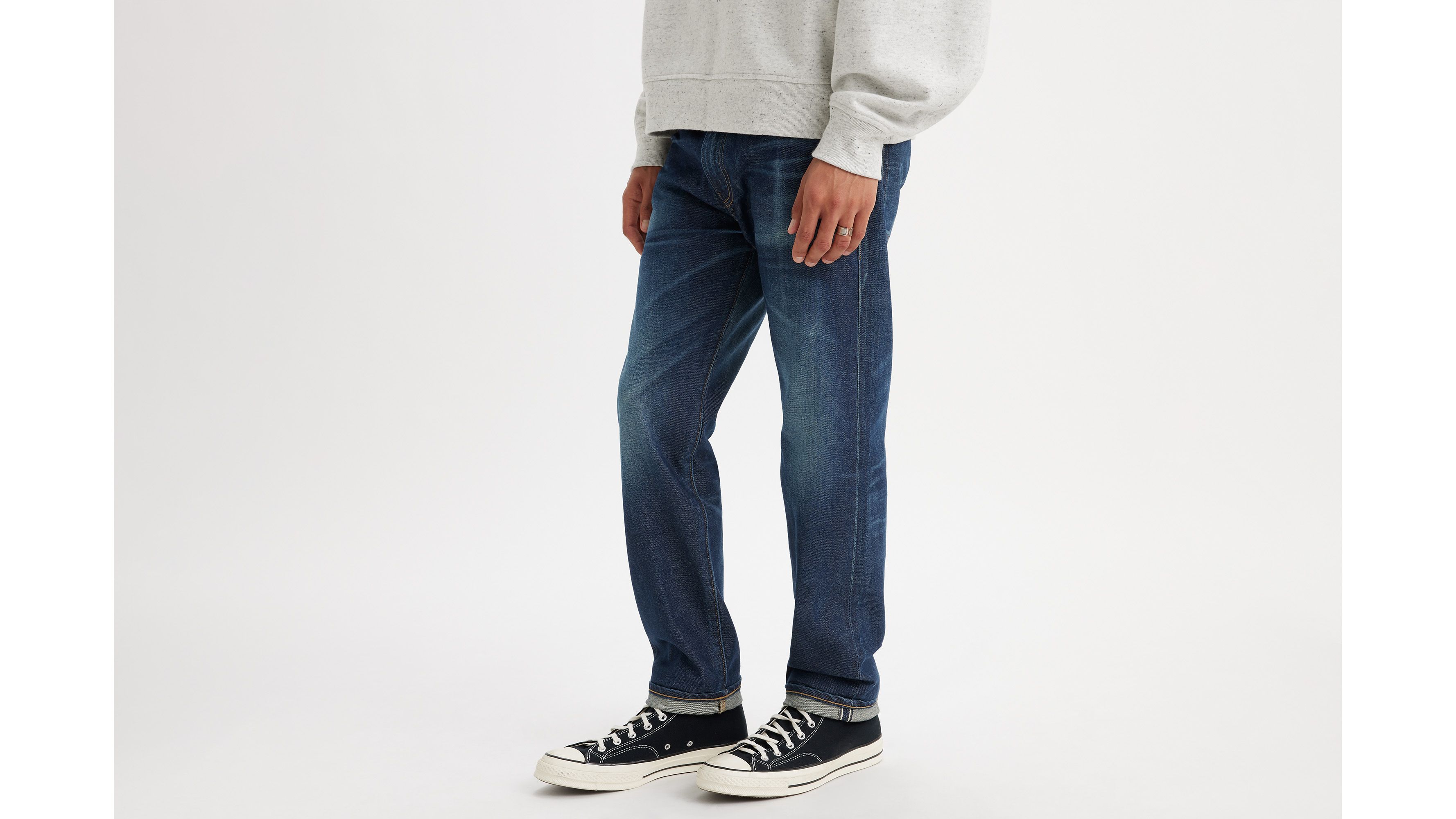 Made In Japan 502™ Taper Fit Selvedge Men's Jeans - Medium Wash