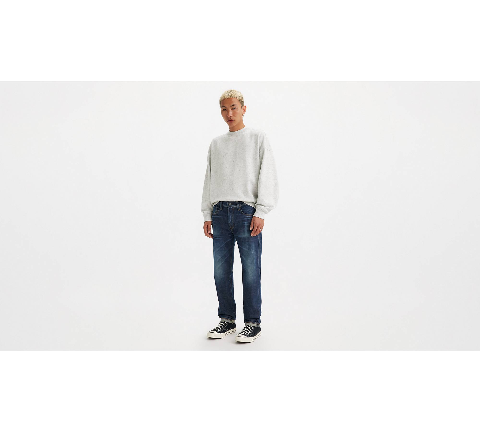 Made In Japan 502™ Taper Fit Selvedge Men's Jeans - Medium Wash | Levi ...
