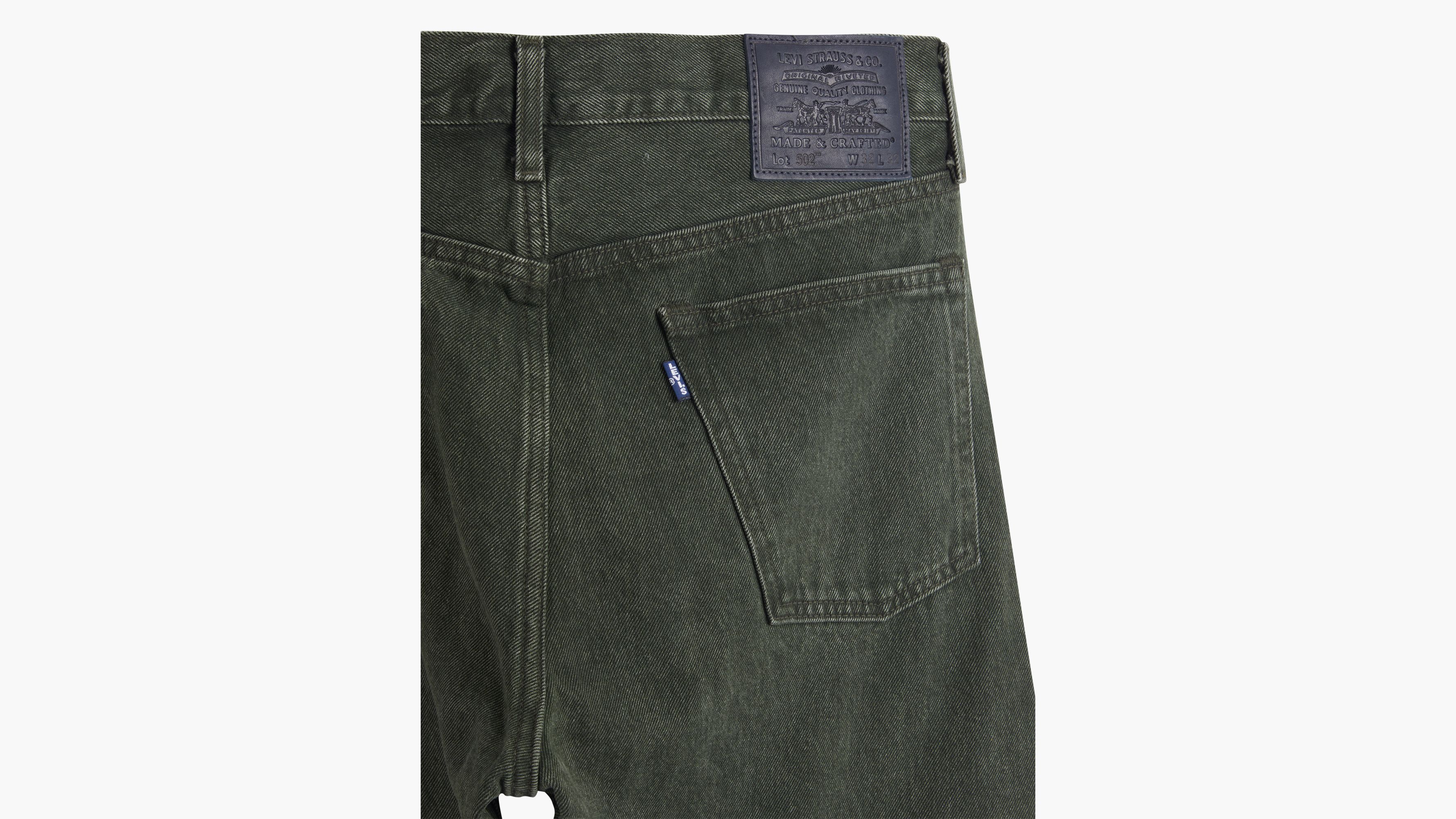 Levi's® Made & Crafted® 502™ Tapered Jeans - Green | Levi's® AD