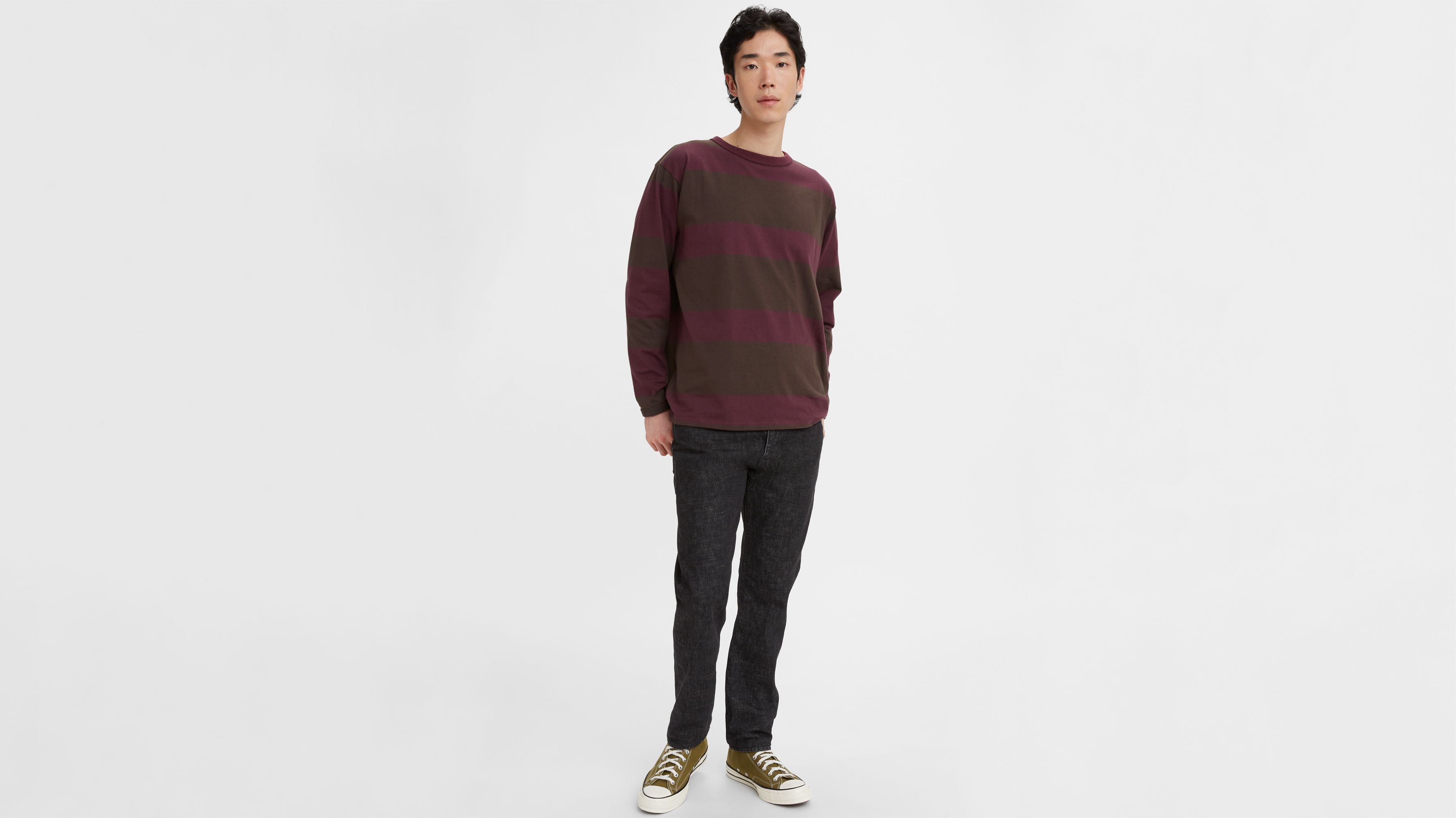 Levi's® Made & Crafted® 502™ Tapered Jeans - Black | Levi's® IT
