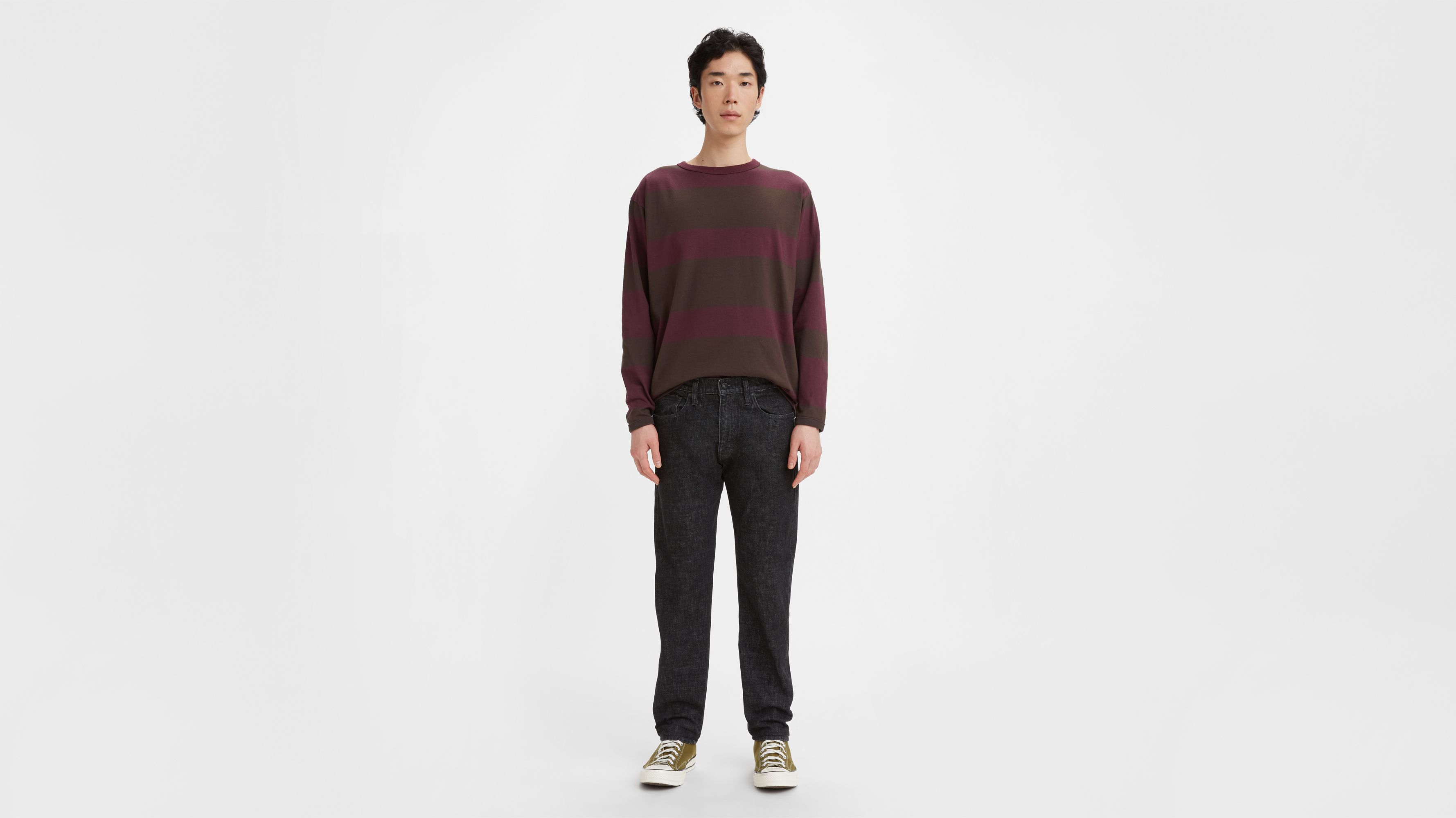Levi's® Made & Crafted® メンズ 502テーパー ジーンズ Made In Japan 502™ Taper Fit Selvedge Men's Jeans - Medium