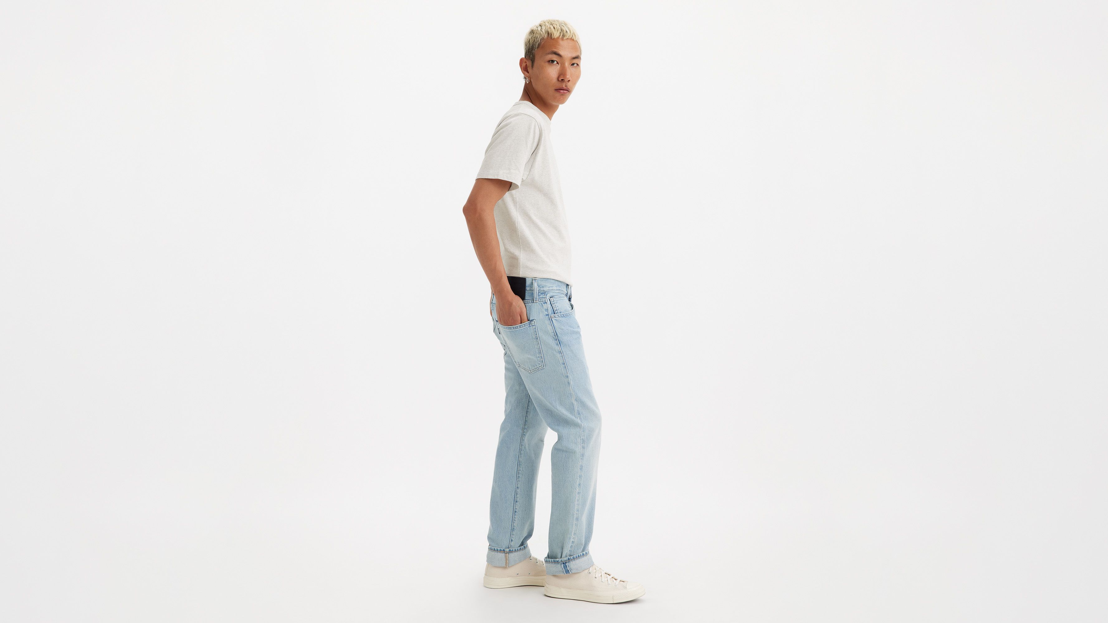 502™ Taper Fit Selvedge Men's Jeans - Light Wash | Levi's® US