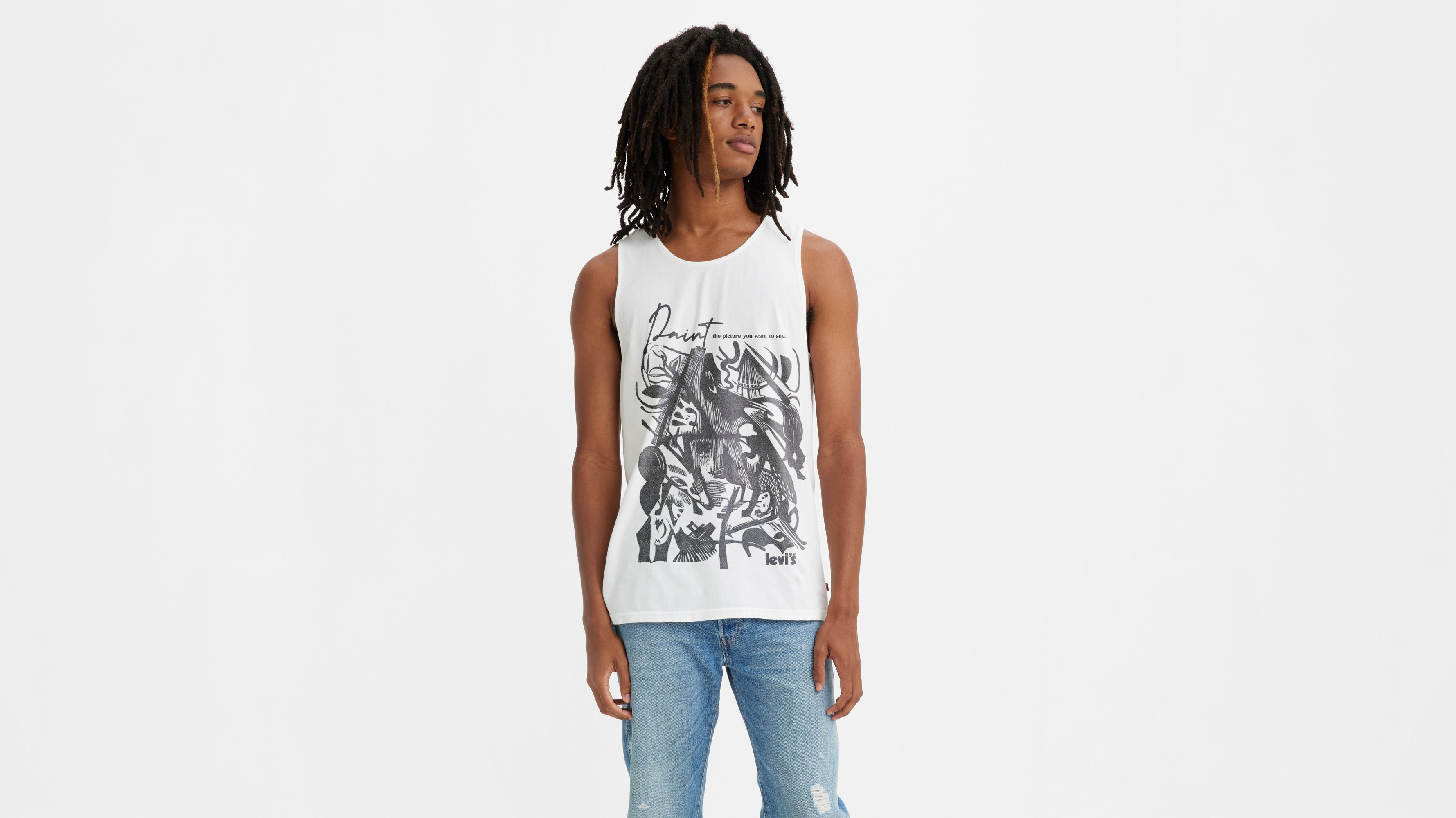 NEW Louis Vuitton graphic art Tank Top • Kybershop