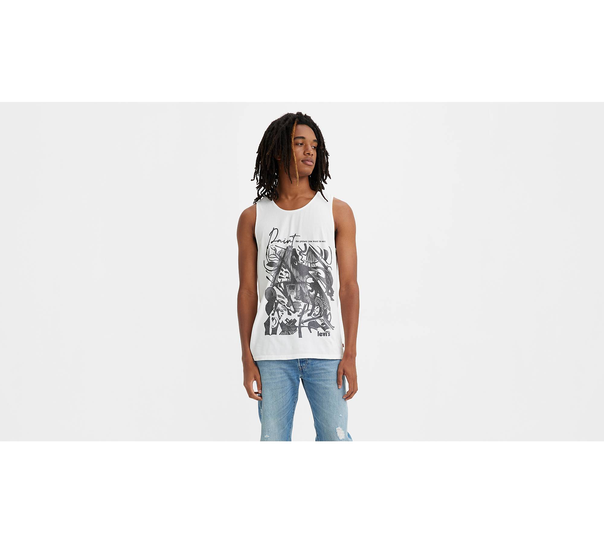 Relaxed Fit Graphic Tank Top 1