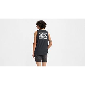 STAX. Graphic Black Tank Top Size S - 60% off