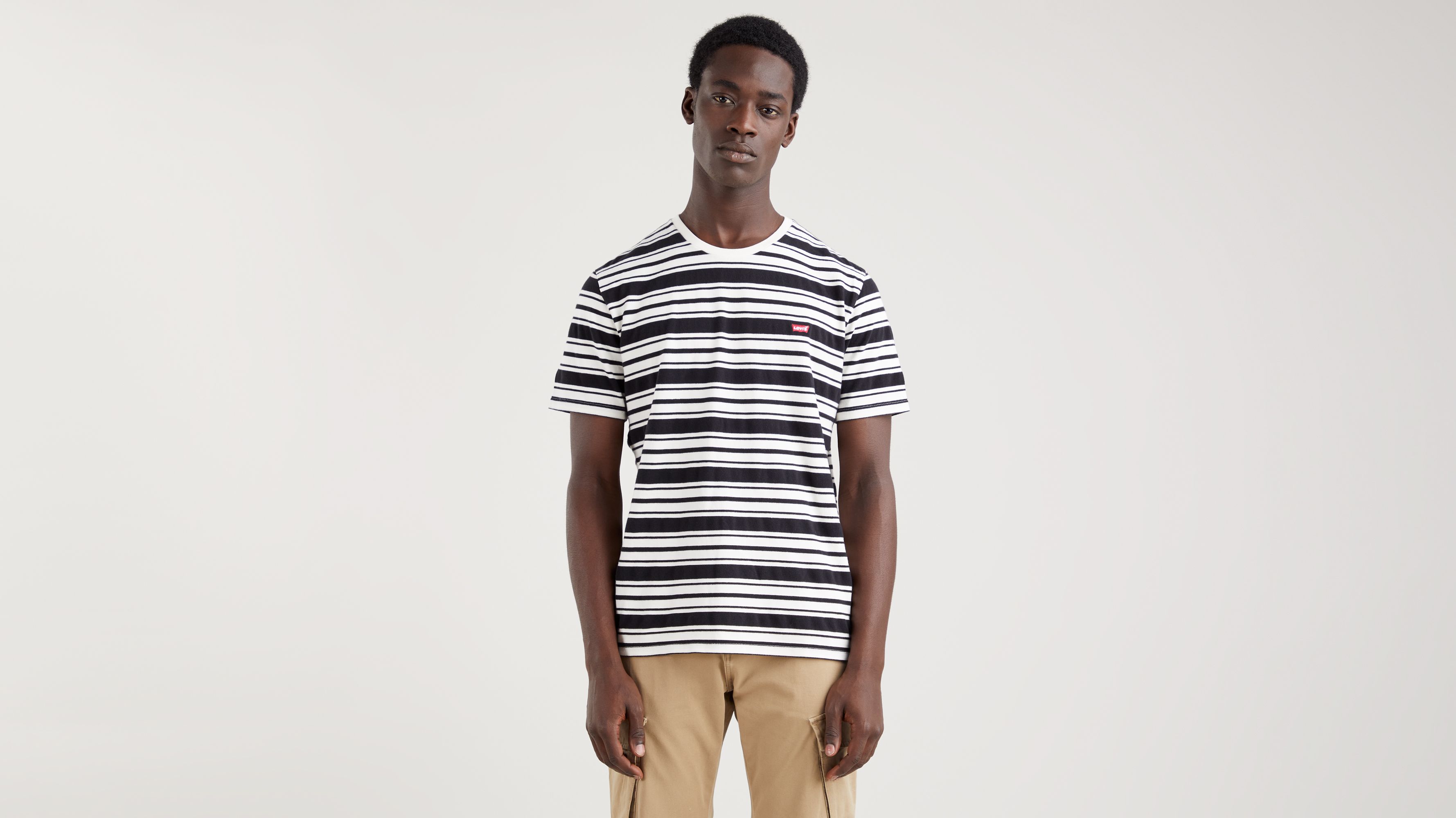 Logo cotton T-shirt in black - Prada