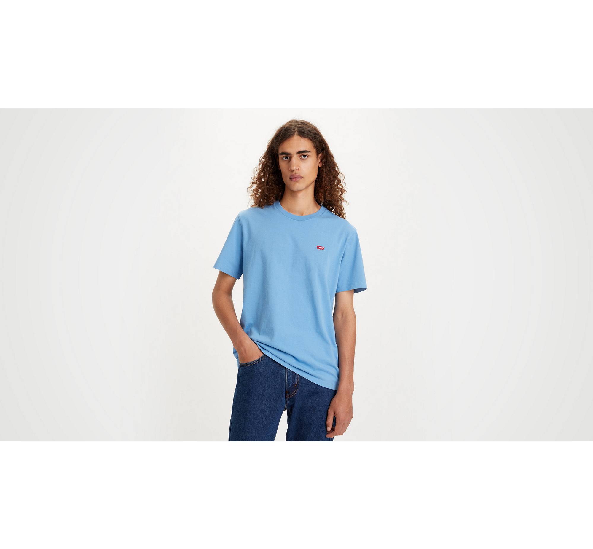 Isaac Sabio Al frente Camiseta De Manga Corta Original Housemark - Azul | Levi's® ES