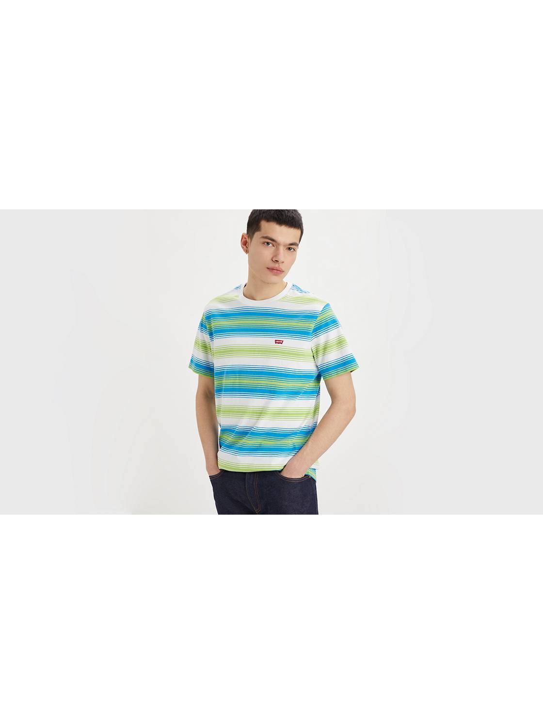 Levi's T-shirt - Original Hm Tee M (Bleu) - Vêtements chez Sarenza (452411)