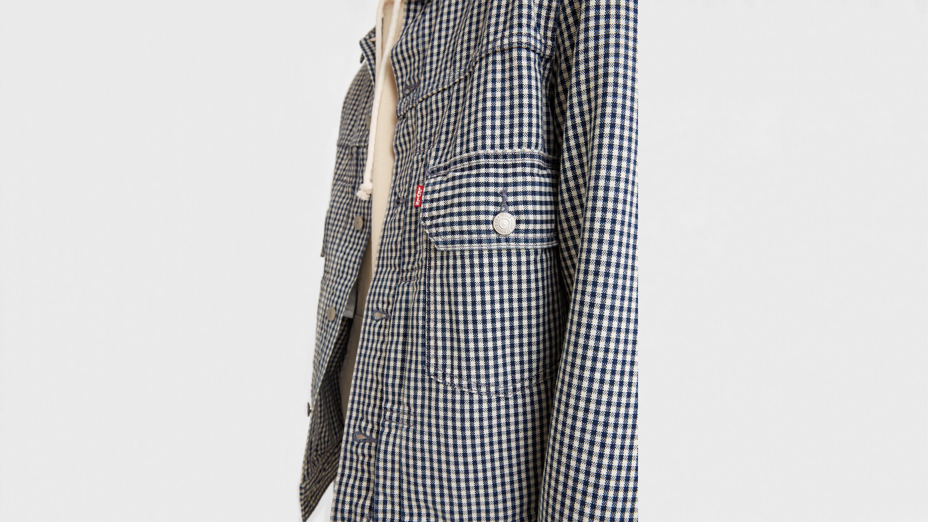 ジャケット・アウター stein Tweed Gingham Trucker Jacket S Contemporary Trucker Jacket - Medium Wash | Levi's® US