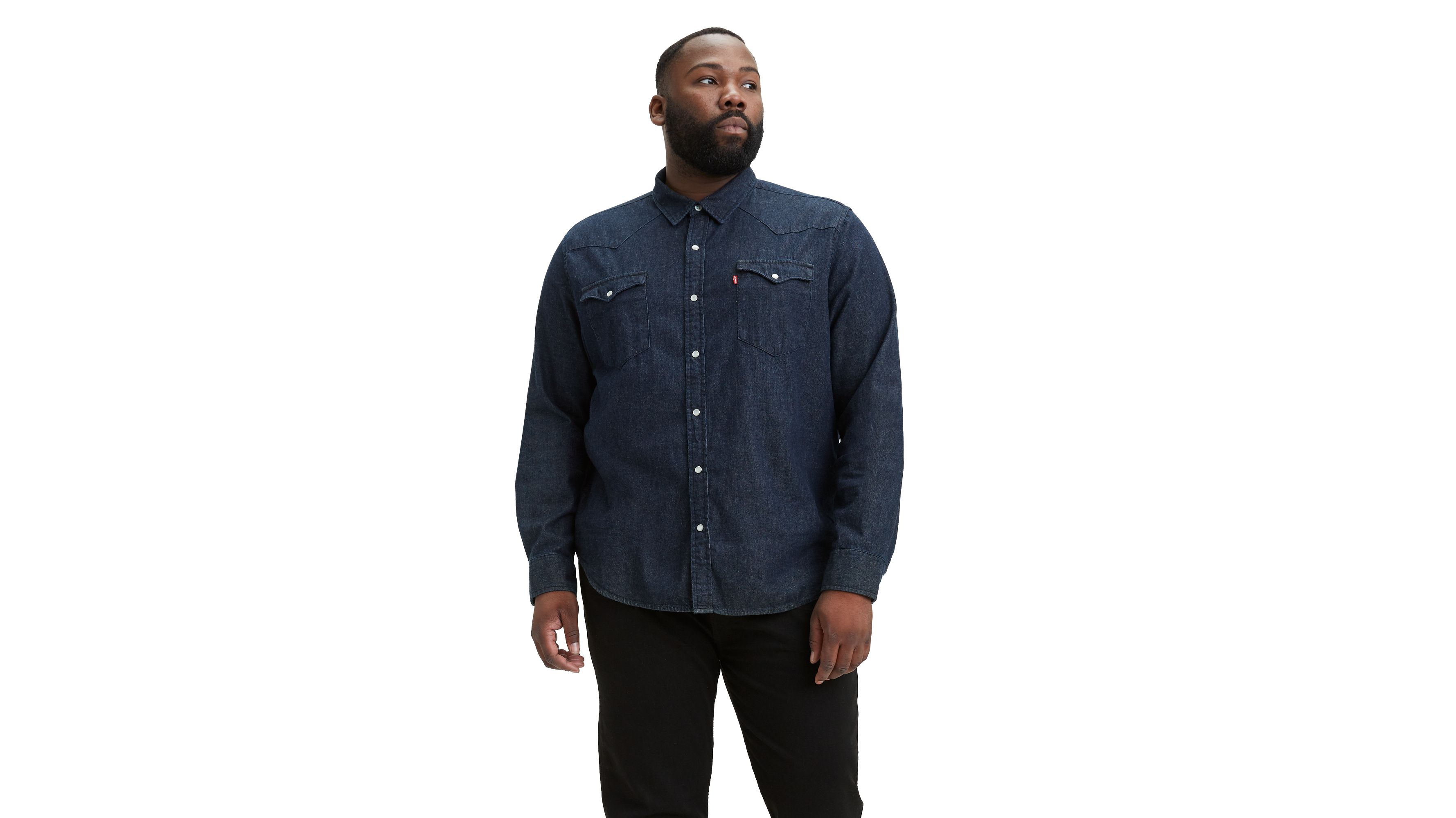 Classic Western Shirt (tall) - Dark Wash