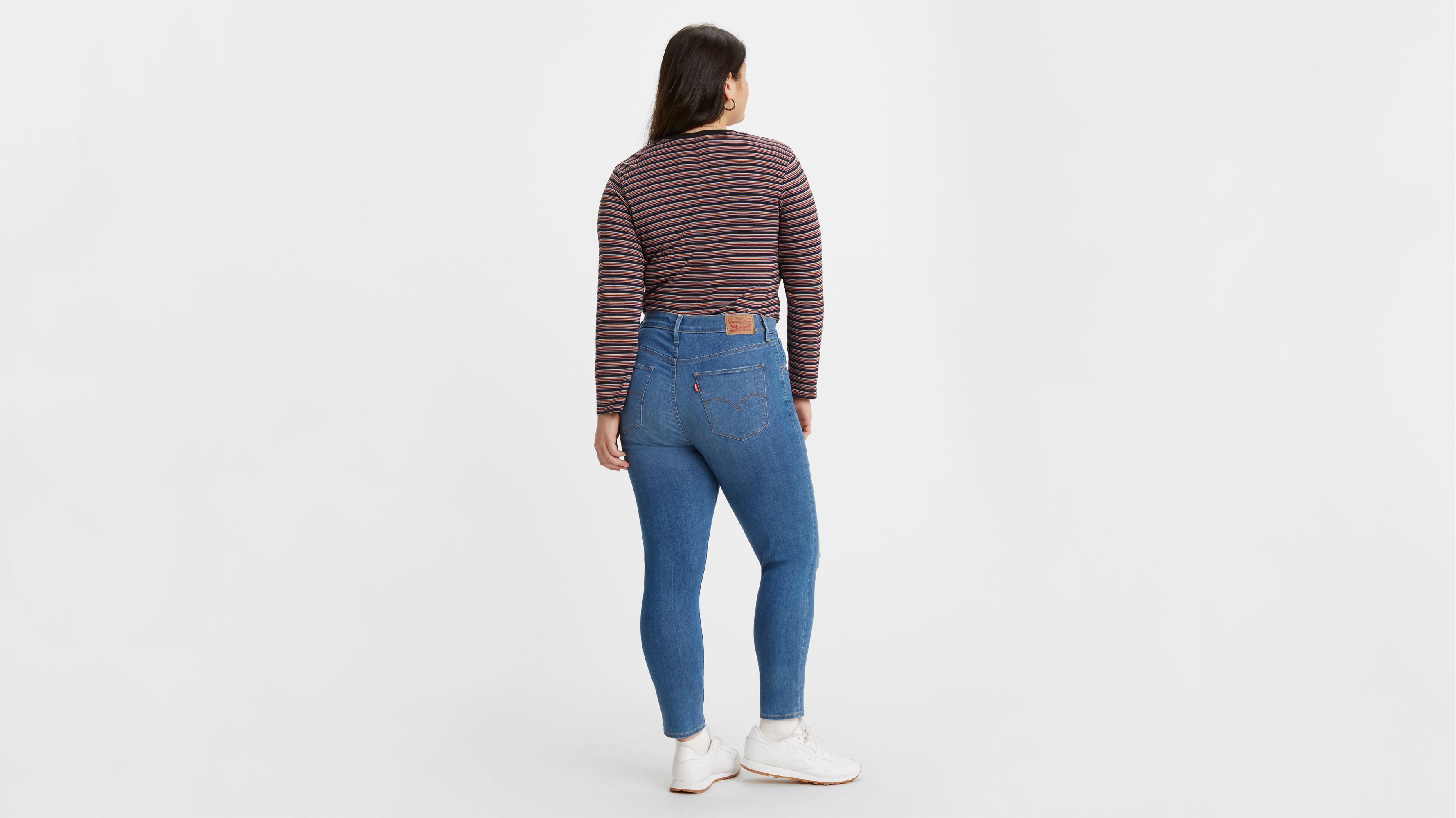 720 high rise faux leather ankle women's jeans