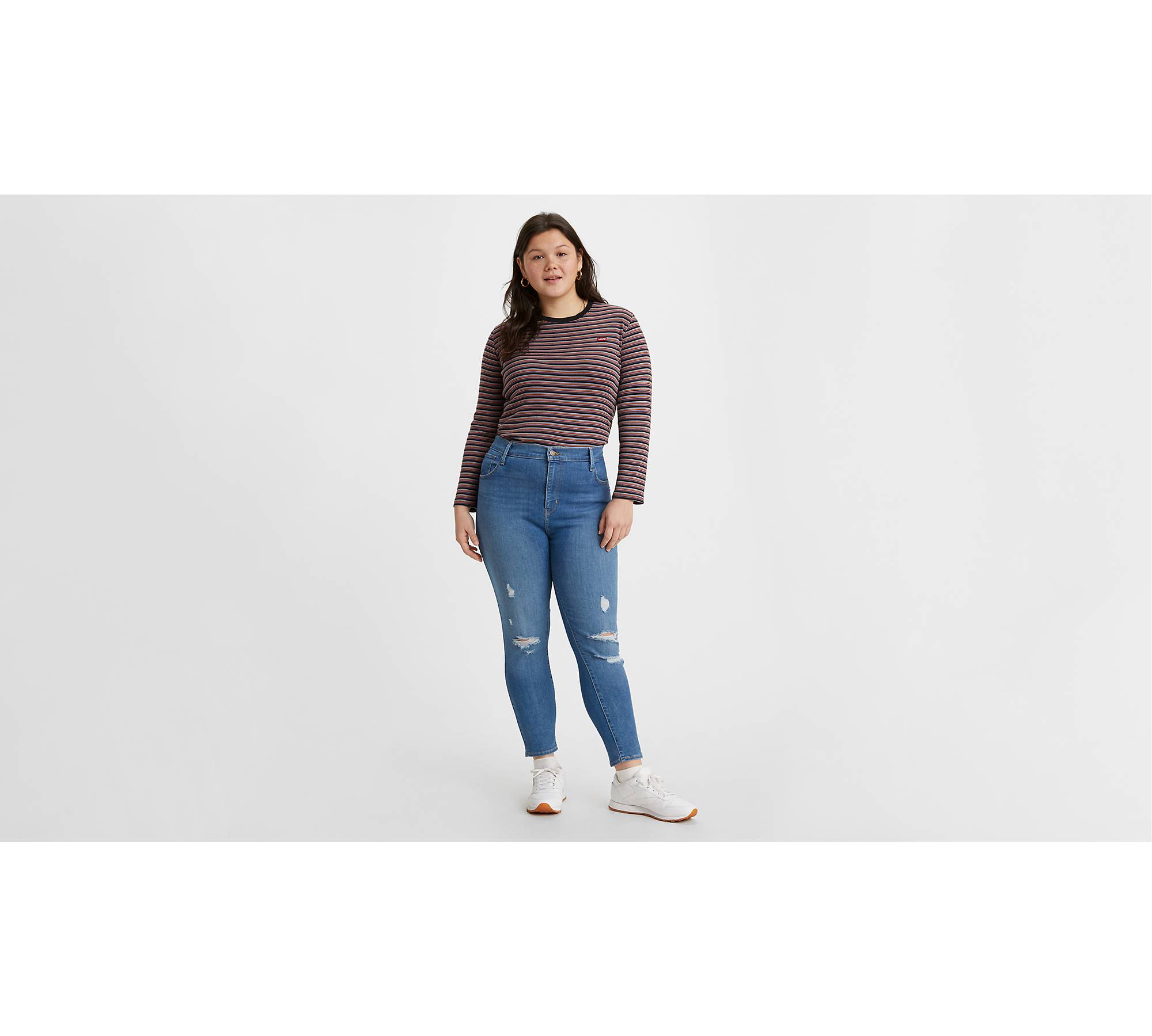 Levi's - Plus Stretch Fabric Womens High Rise 720 Slim Fit Skinny Fit Jean