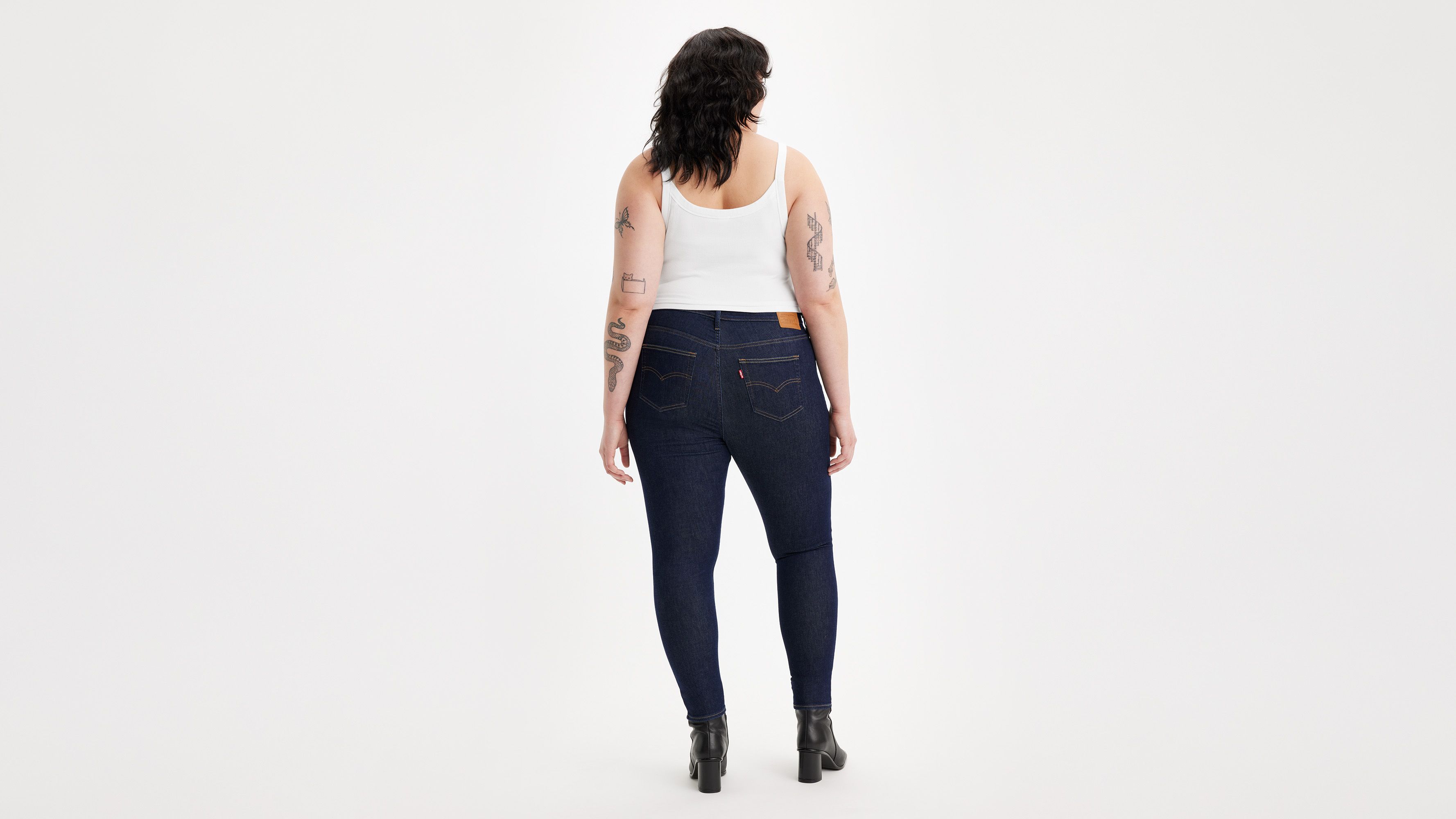 Levis high waisted sale jeans plus size