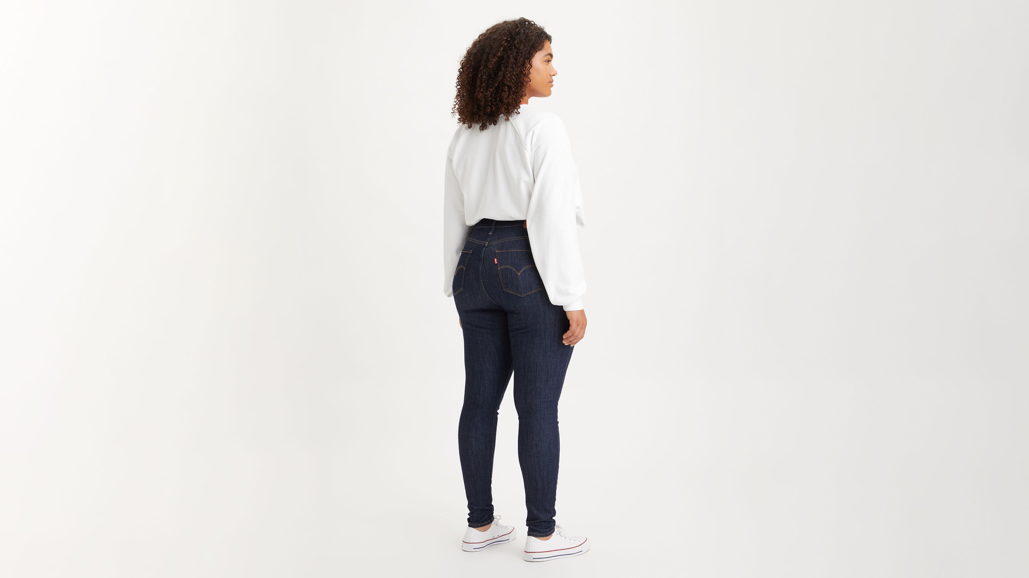 Jean Levi's 720 Super Skinny Taille 32 - Femme, Taille Haute, Denim Bleu Foncé, Occasion