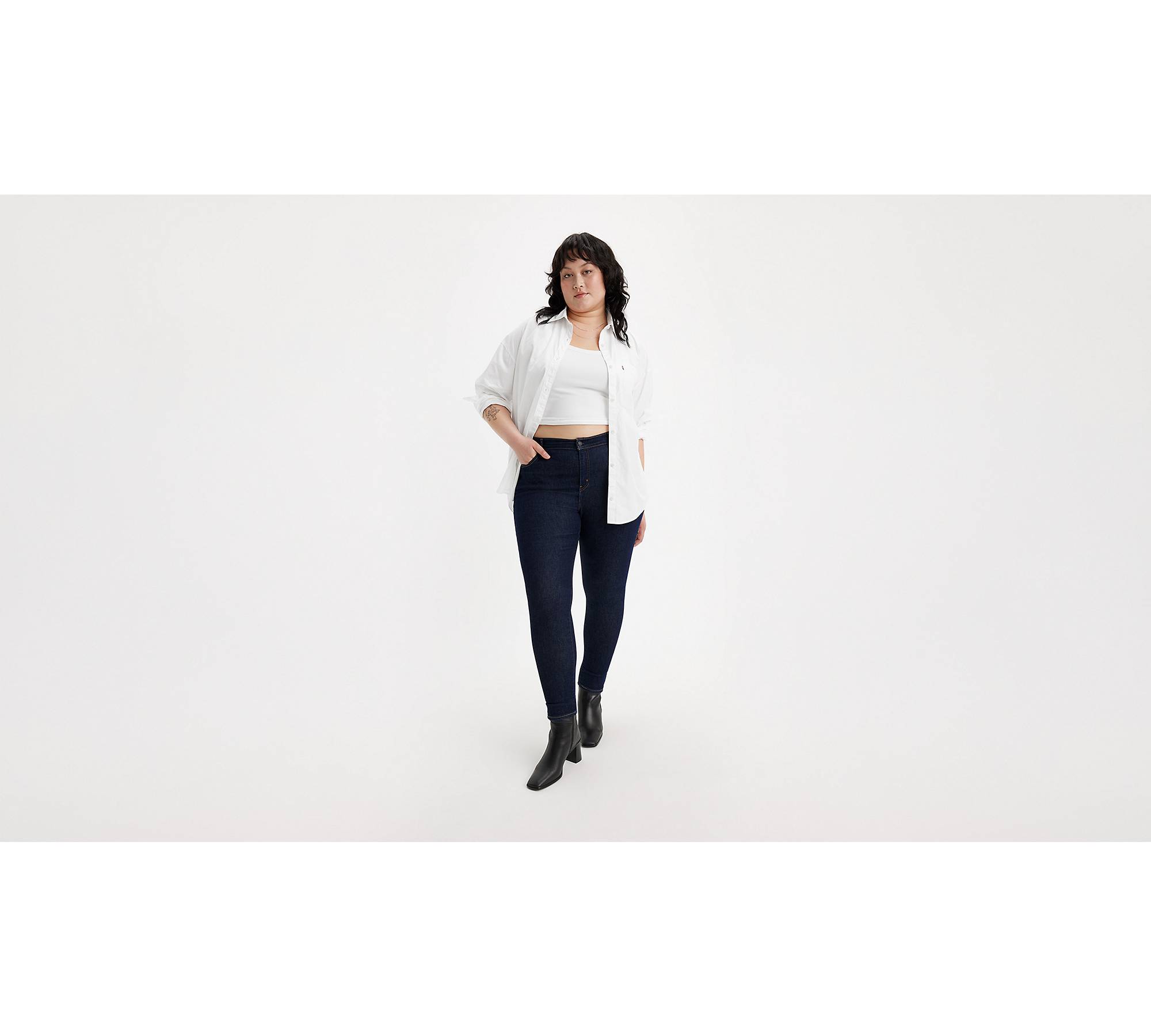 720™ High Rise Super Skinny Jeans (plus) - Blue | Levi's® XK